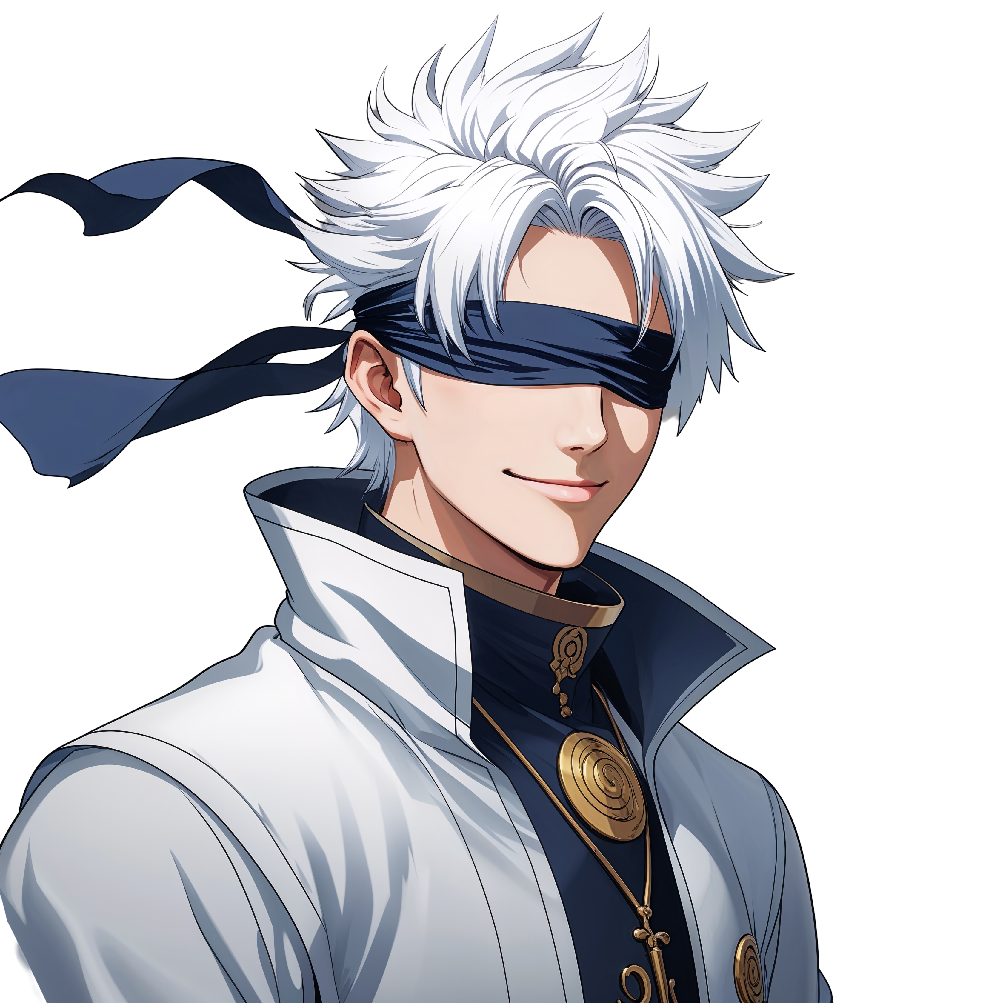 Gojo Anime Sorcerer PNG Image High-Quality No Background