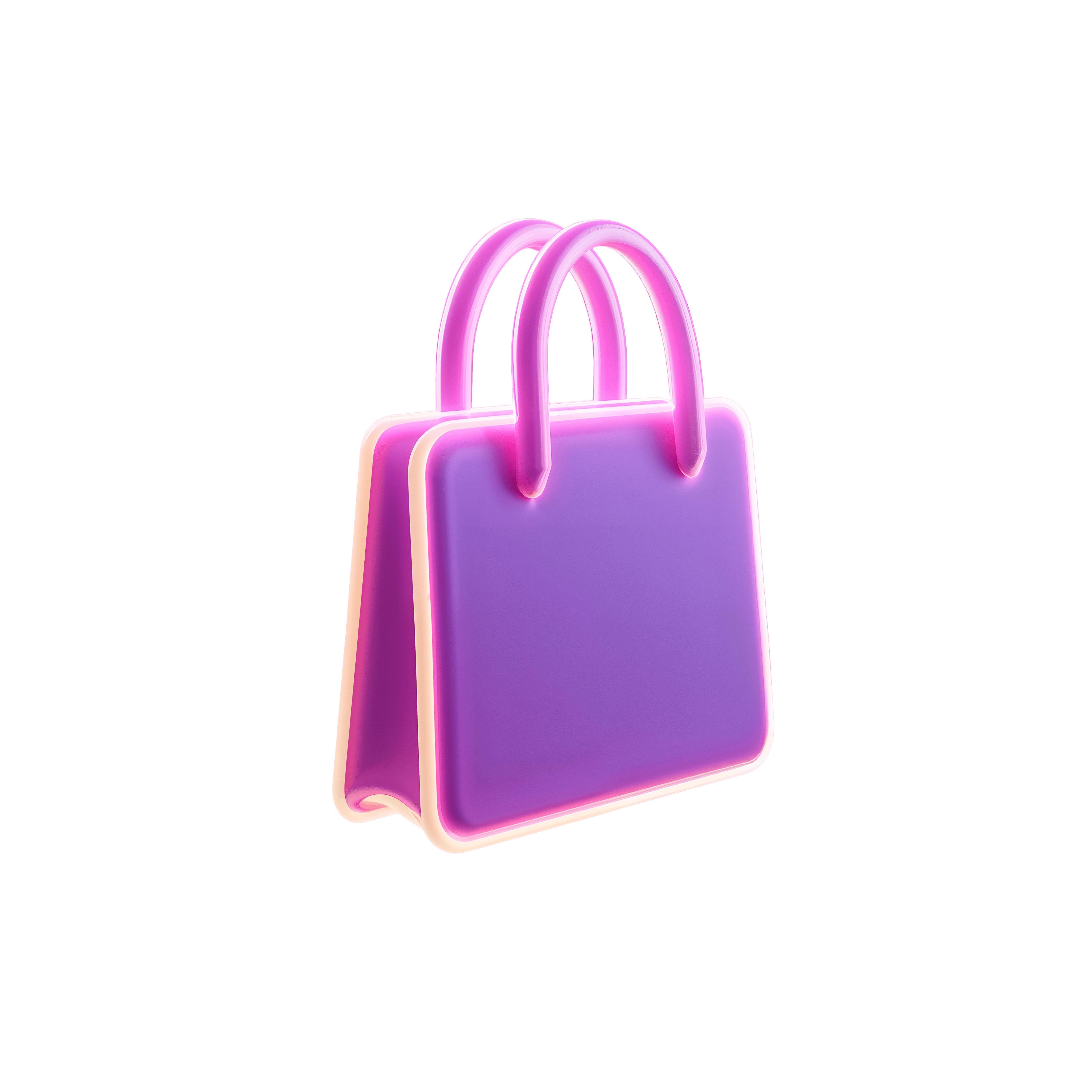 Leonardo Phoenix 10 3Drendered Shopee icon with a smooth neon 0