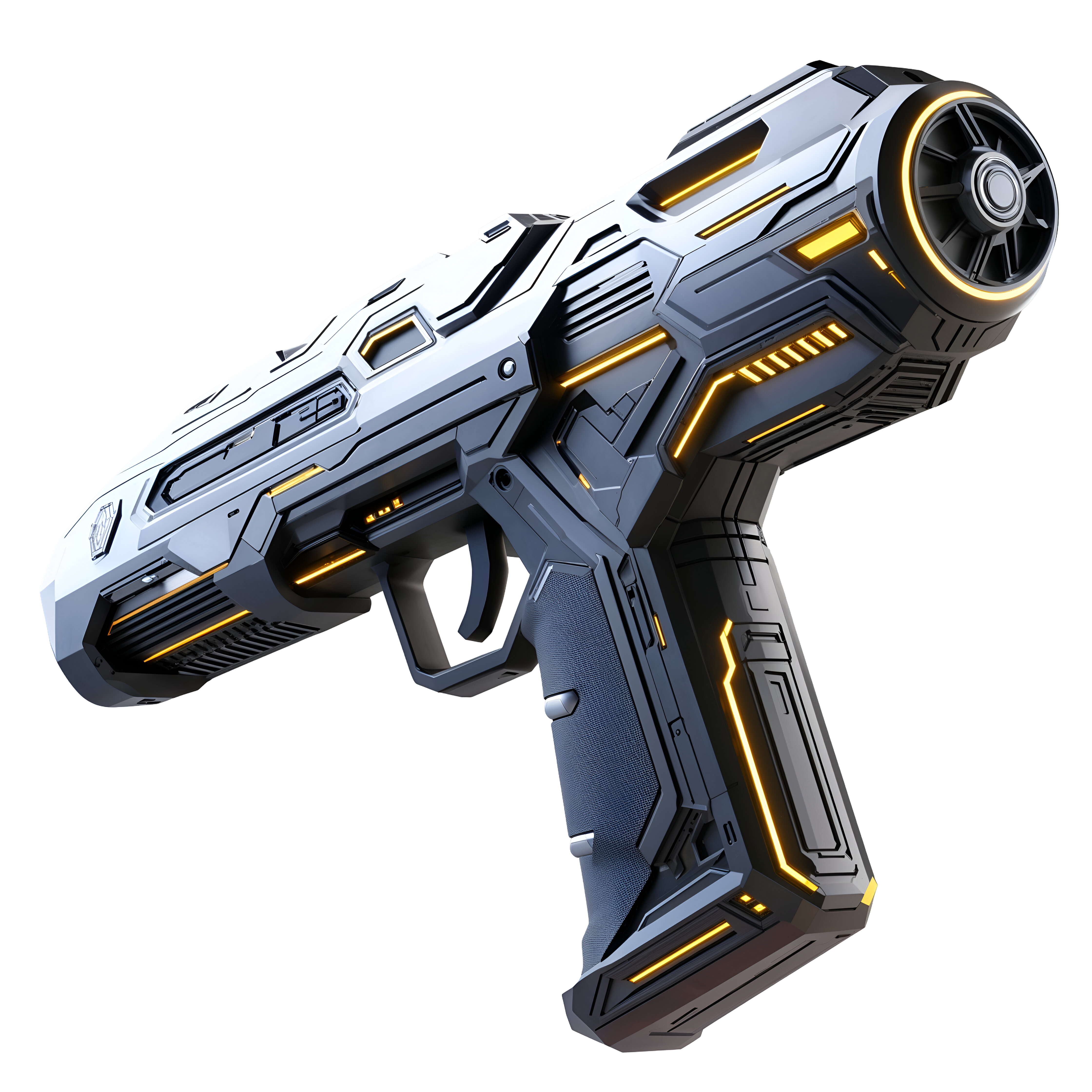 Leonardo Phoenix 10 3Drendered futuristic scifi gun isolated o 0
