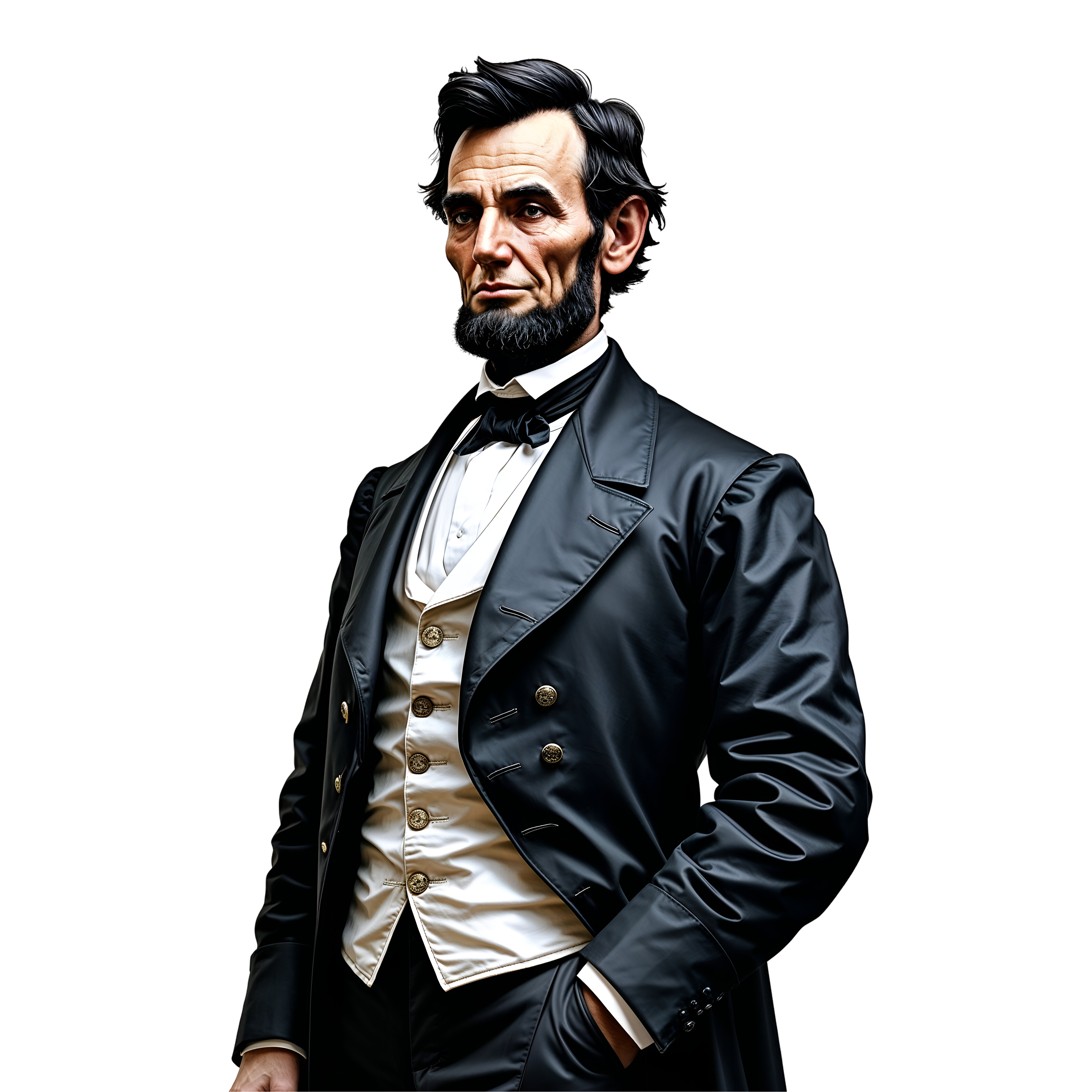 Leonardo Phoenix 10 Abraham Lincoln ultradetailed halfbody por 1