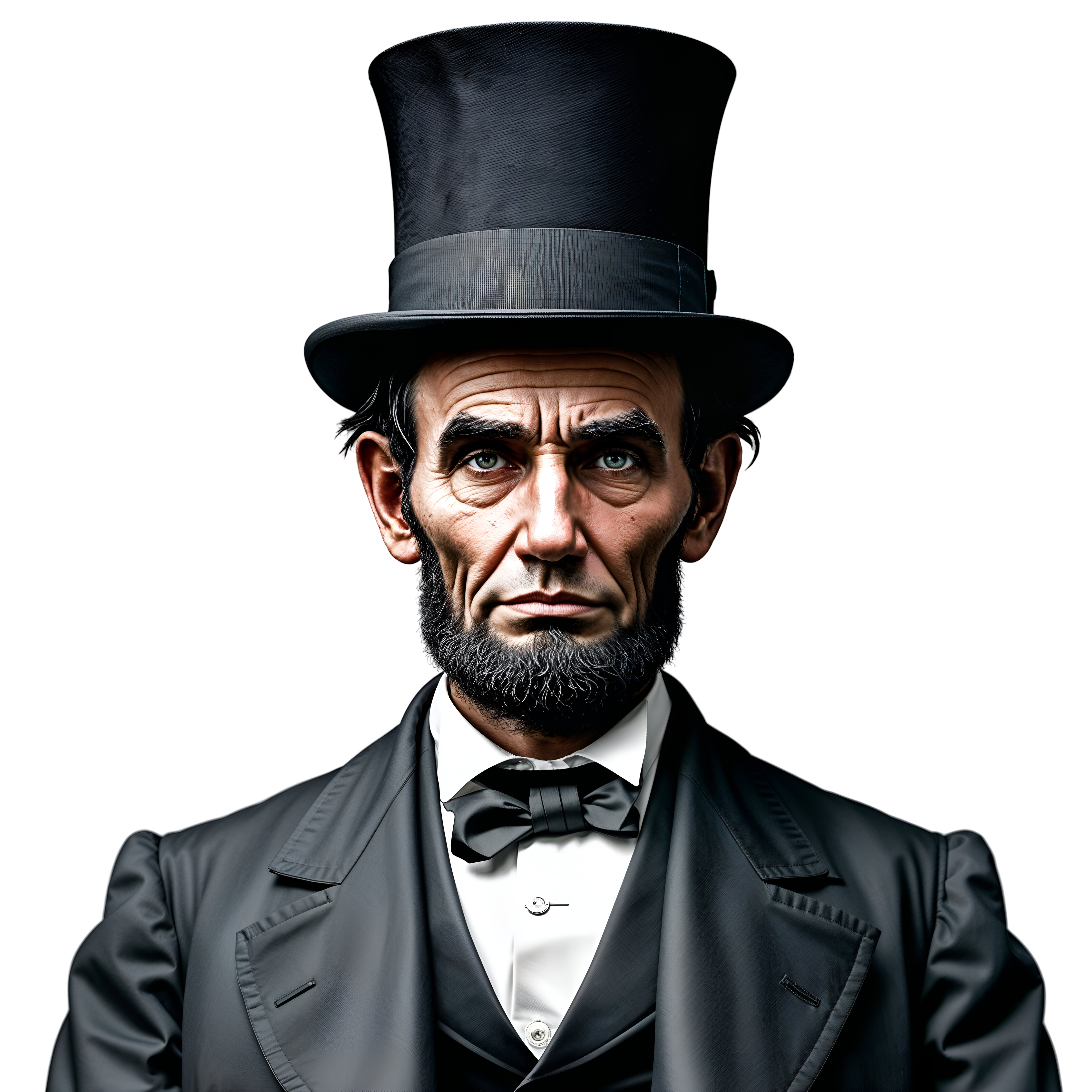 Leonardo Phoenix 10 Abraham Lincoln ultradetailed portrait dee 1