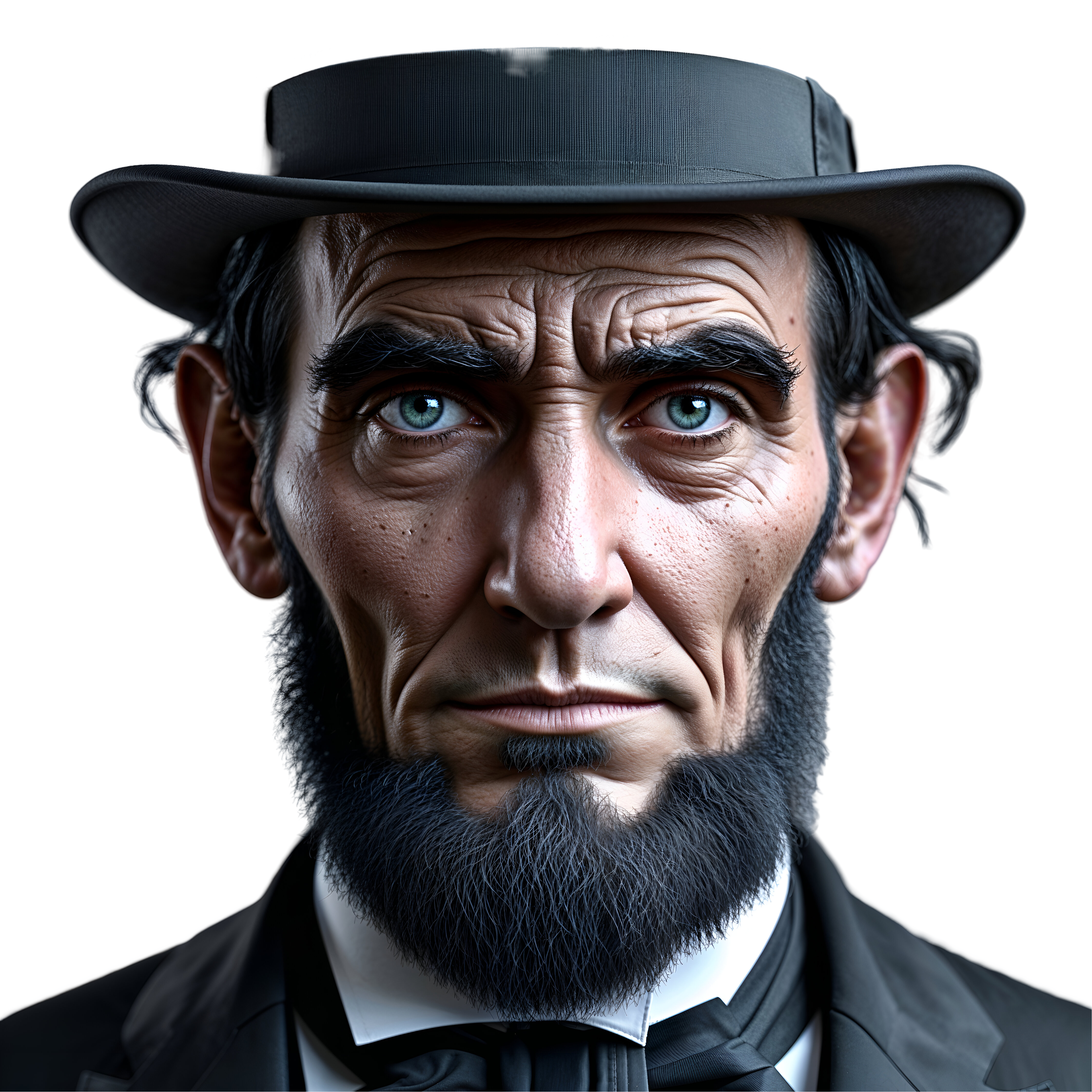 Leonardo Phoenix 10 Abraham Lincoln ultradetailed portrait dee 3
