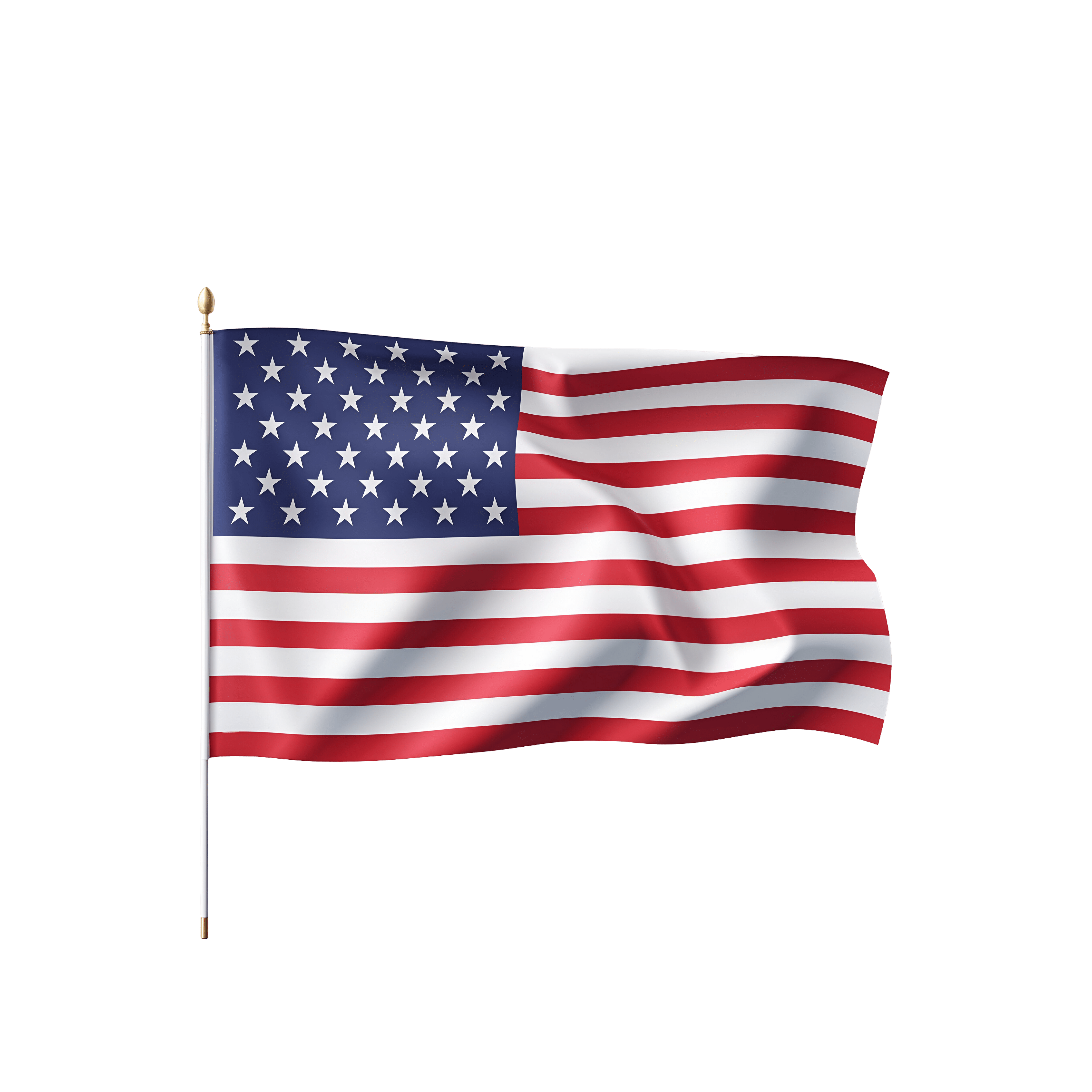 Leonardo Phoenix 10 American flag PNG flat design fully displ 1