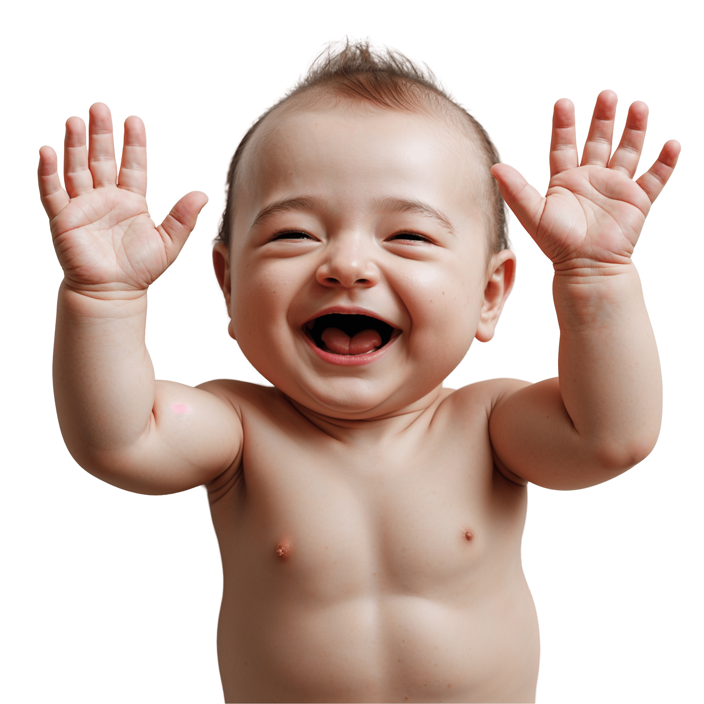 Leonardo Phoenix 10 Baby PNG laughing baby with tiny hands ra 3