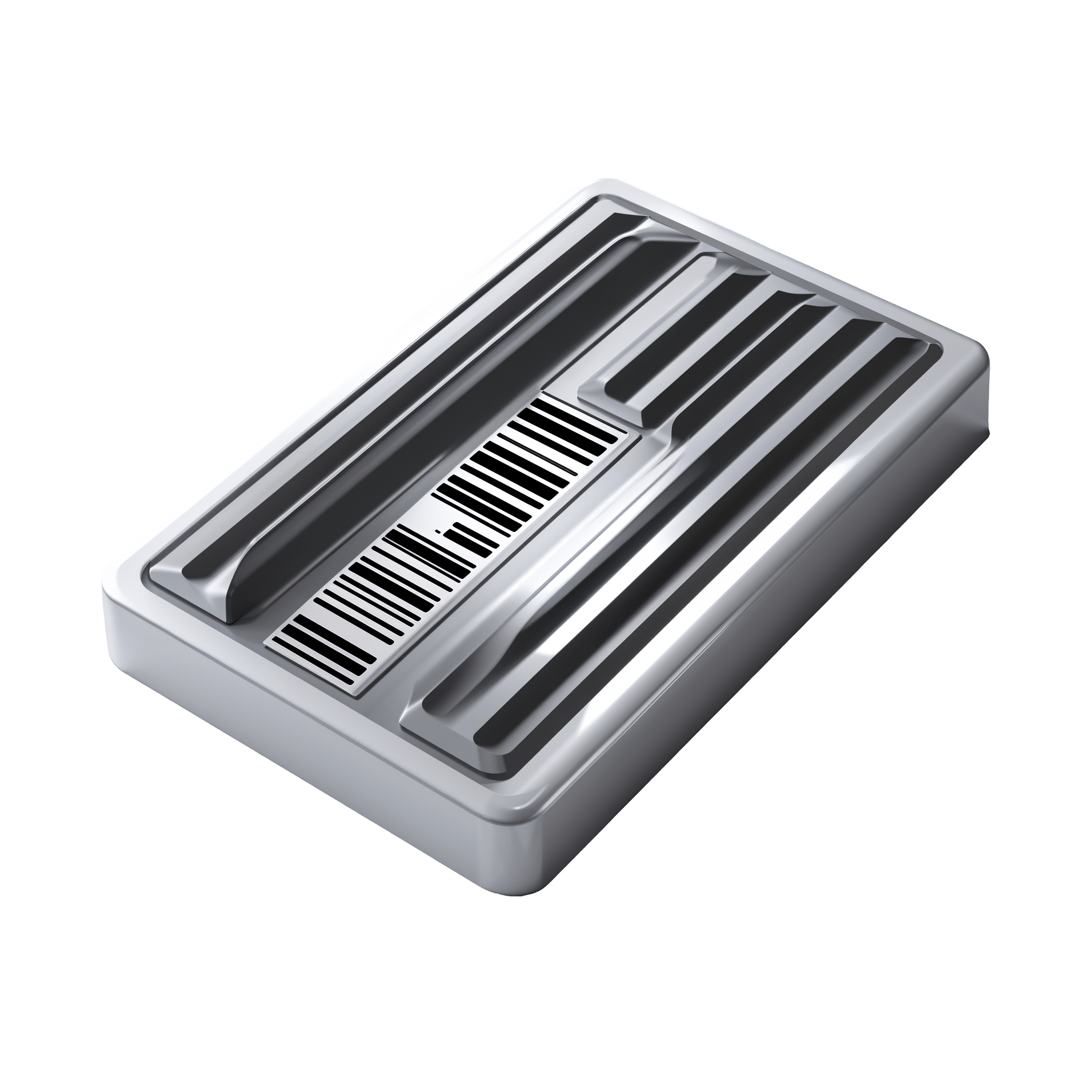 Leonardo Phoenix 10 Barcode PNG 3Drendered barcode with slight 3