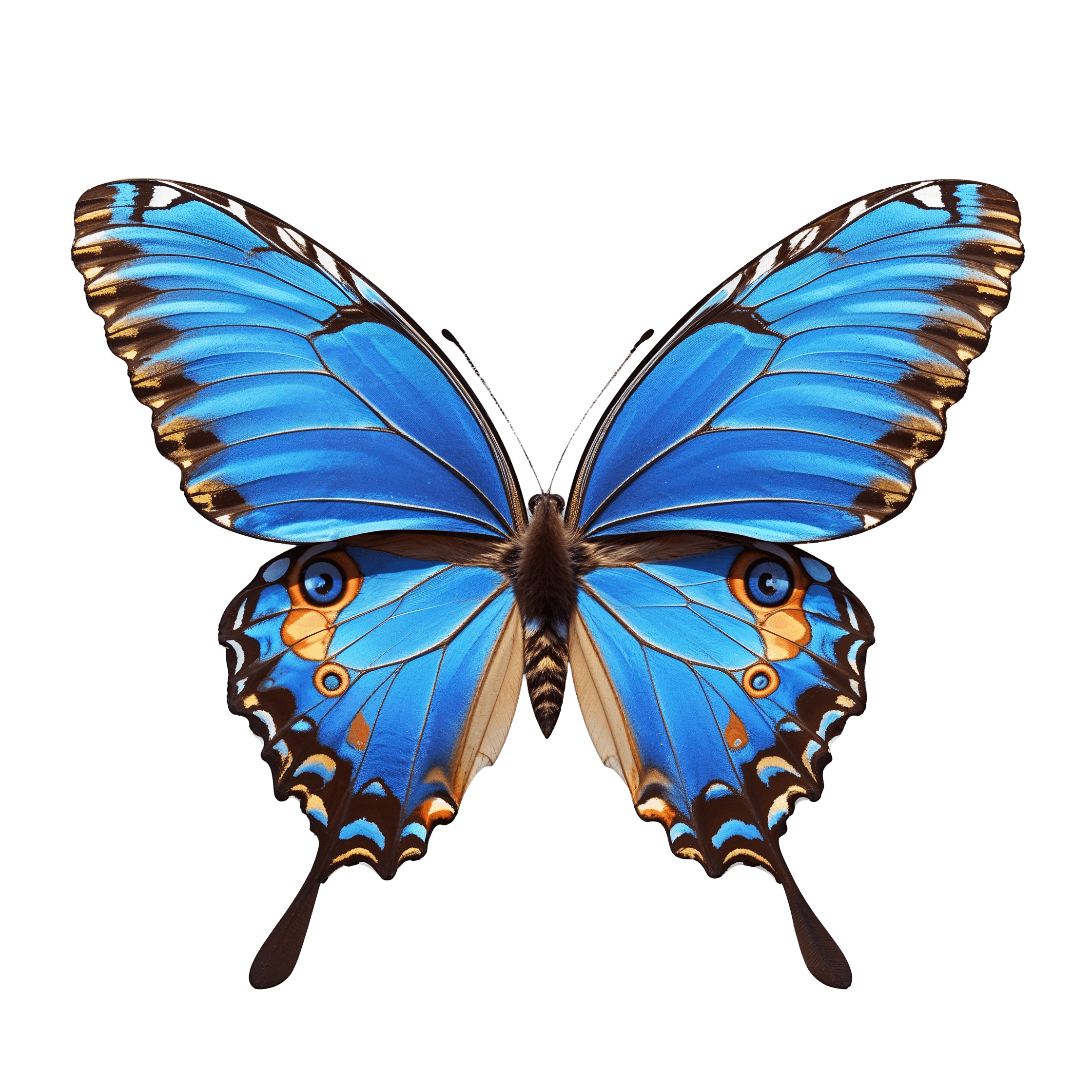 Butterfly PNG Black and White Free Outline Clipart