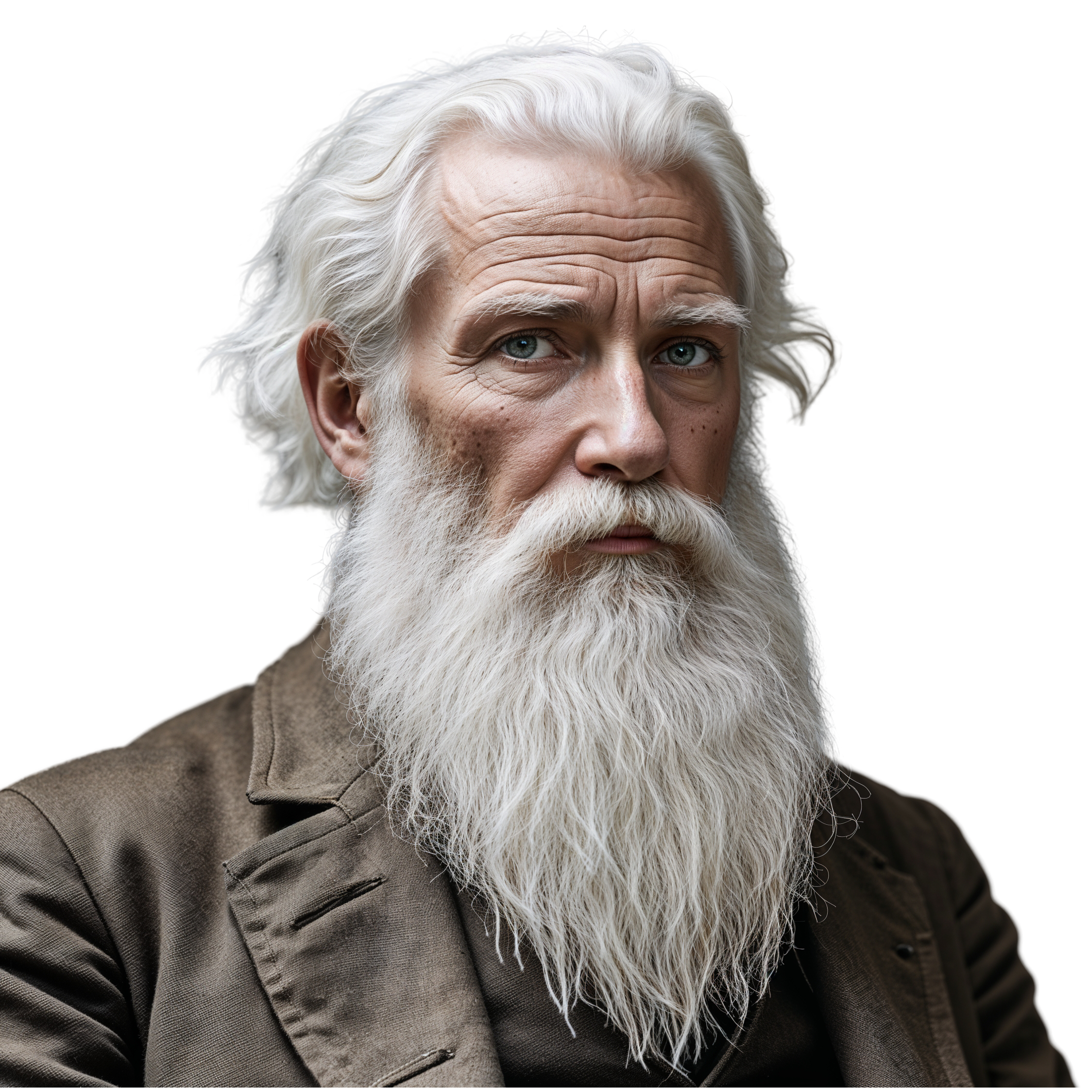 Charles Darwin PNG Portrait Historic Figure Transparent Image