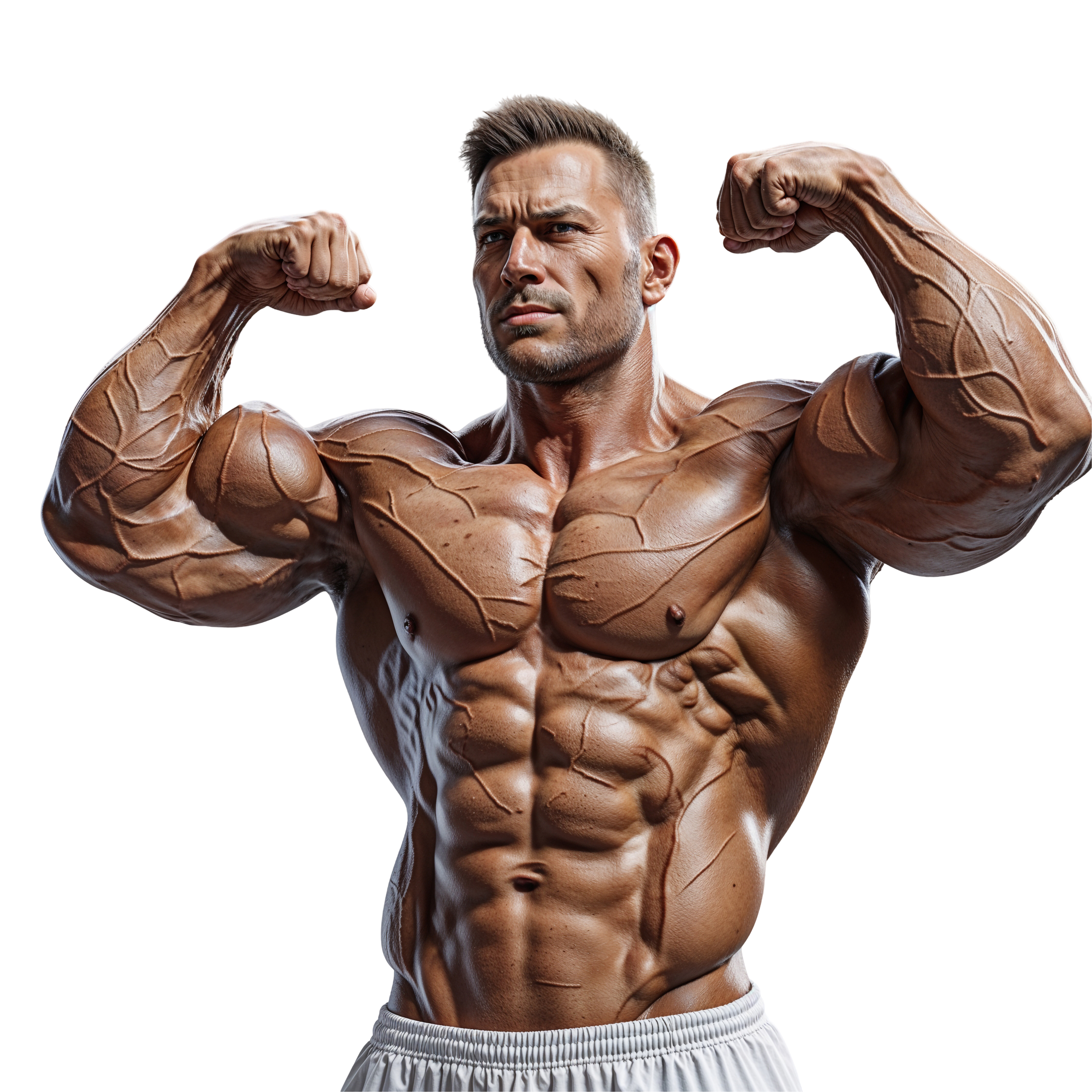 Leonardo Phoenix 10 DK Metcalf flexing his muscles isolated on 2