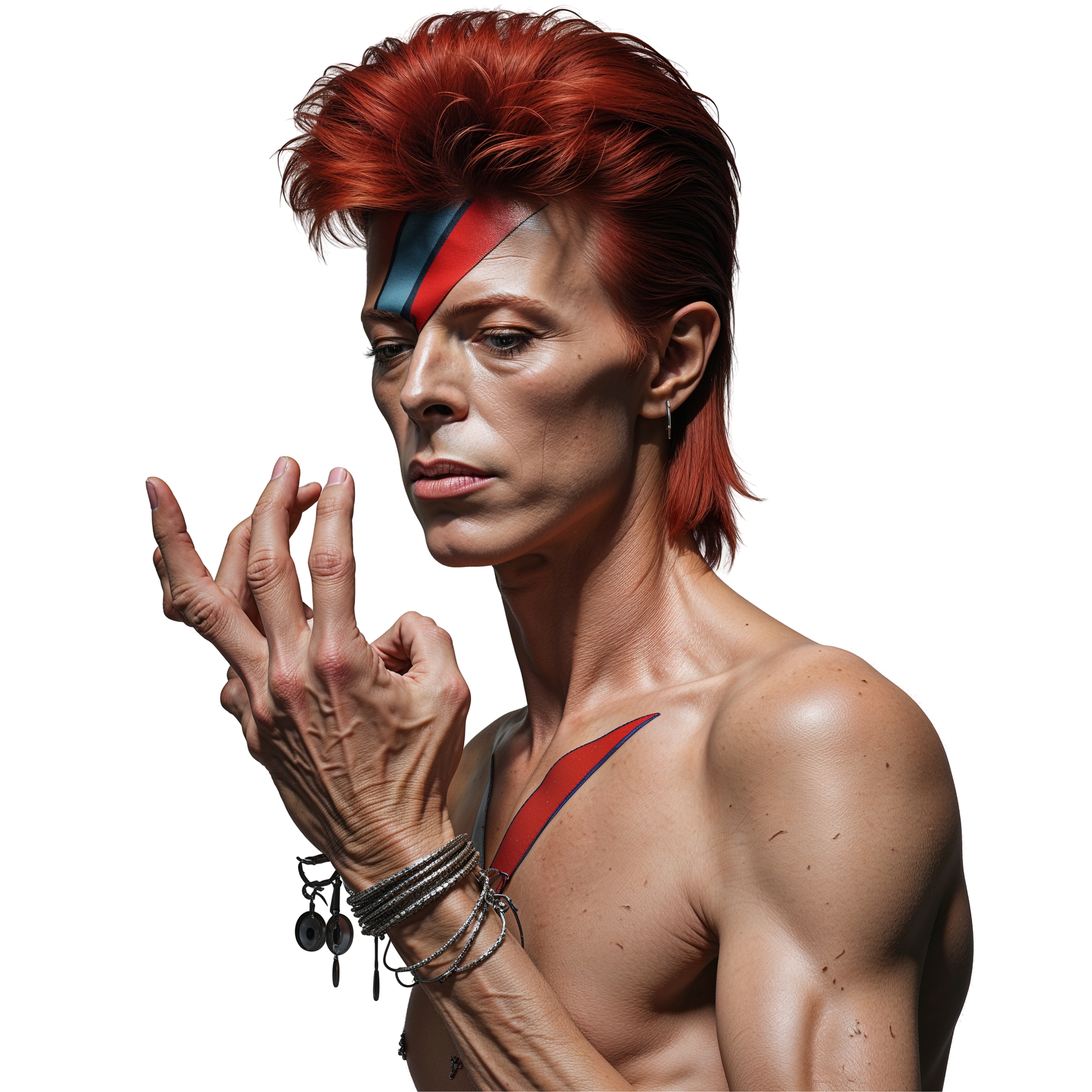 David Bowie PNG Image Legendary Music Icon Transparent Background