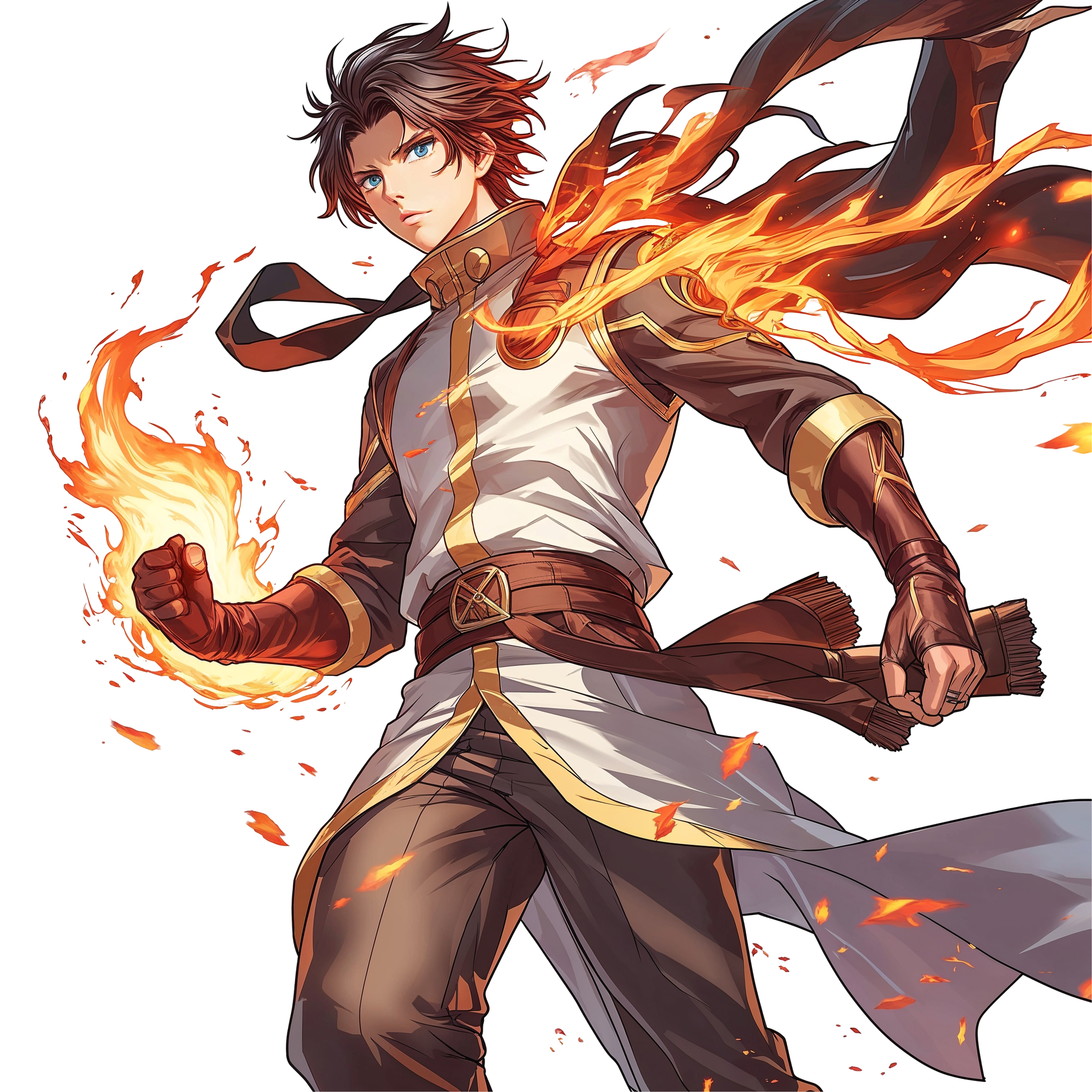 Epic Anime Hero PNG HD Free No Background Artwork