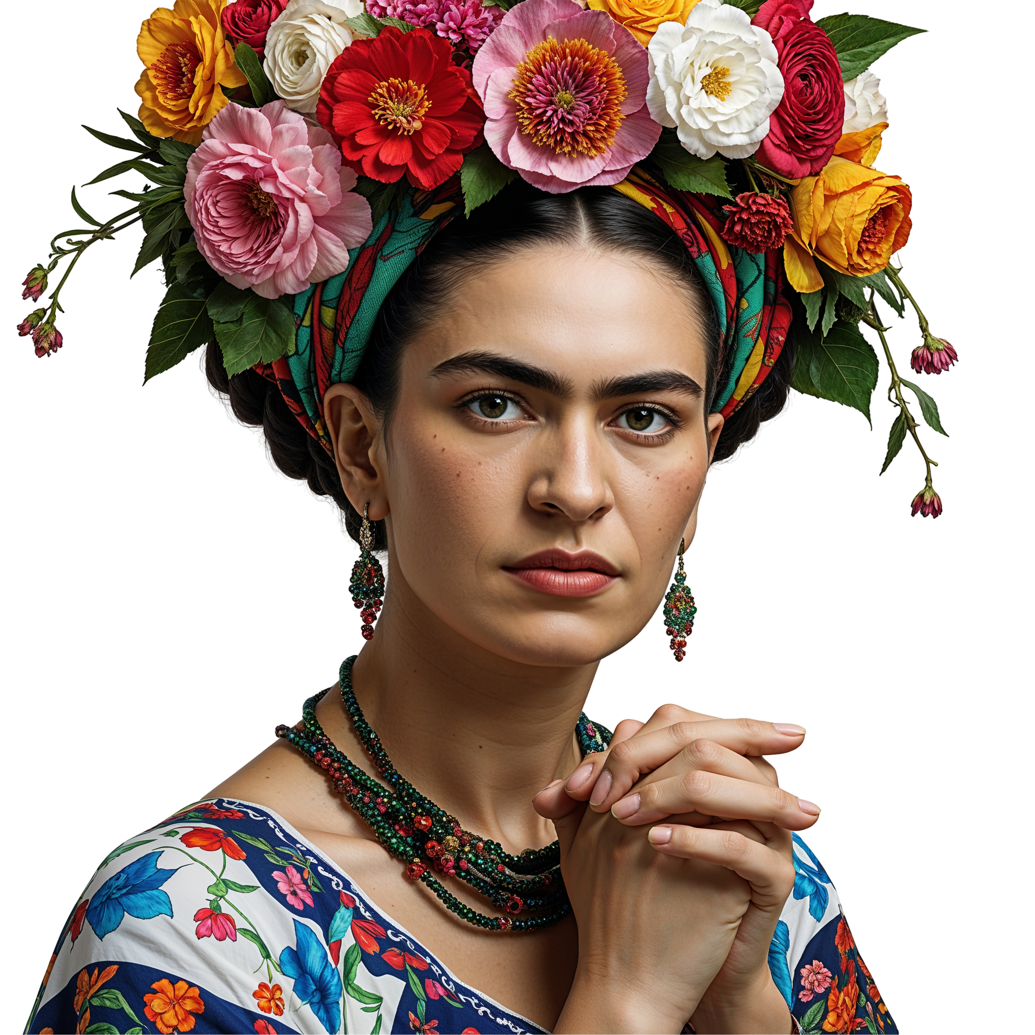 Frida Kahlo PNG Transparent Artistic Icon Image