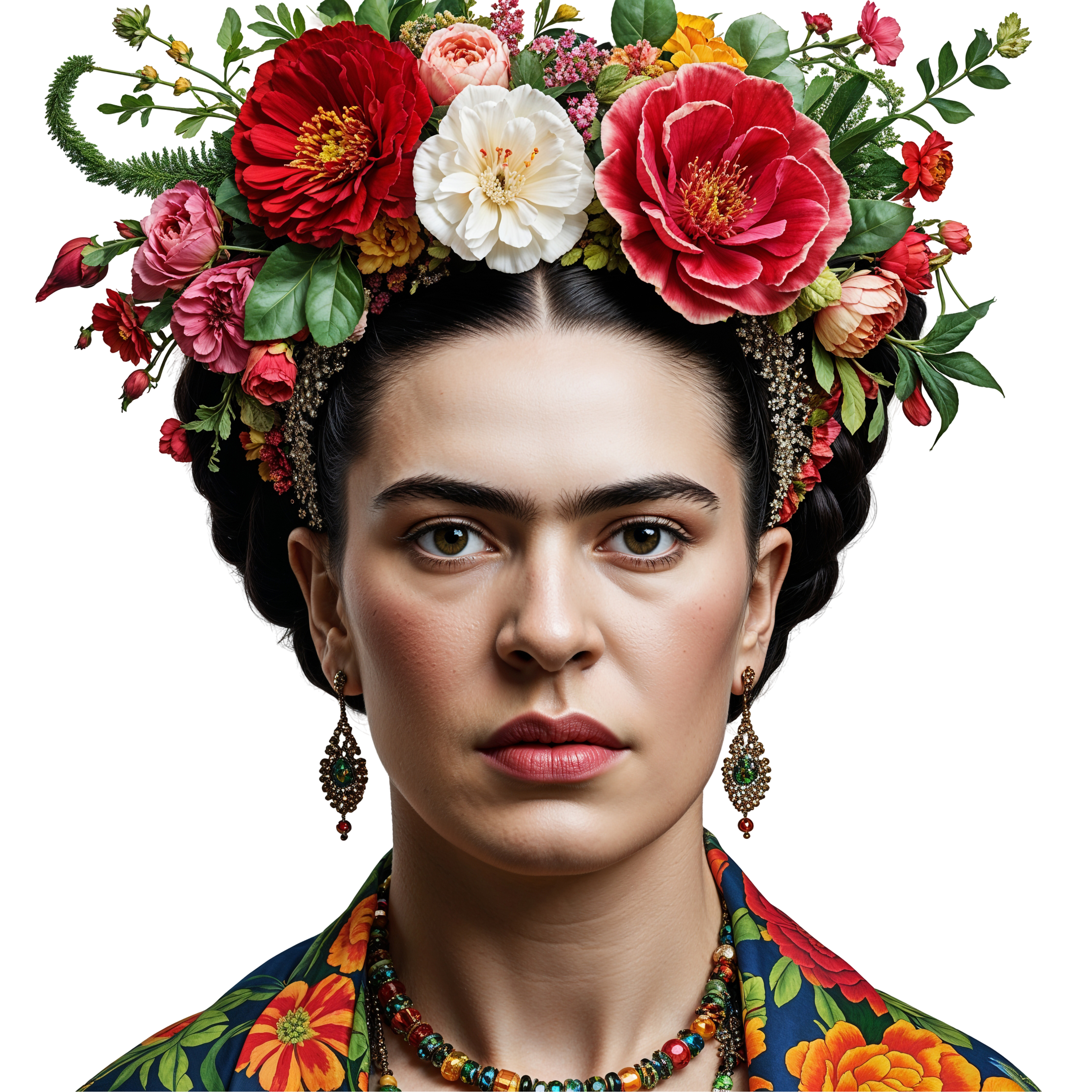 Frida Kahlo PNG Painting Free Digital Artwork Download