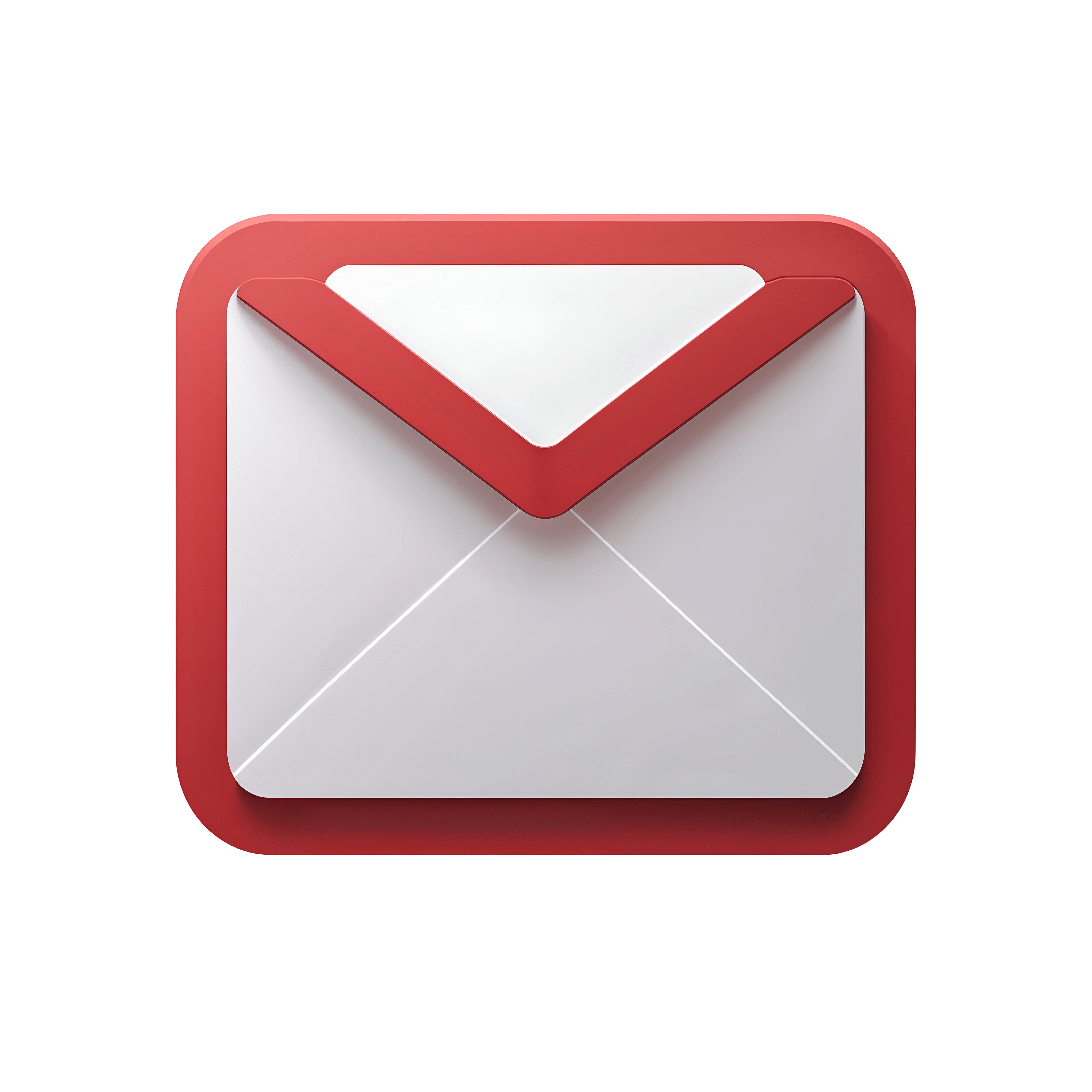 Leonardo Phoenix 10 Gmail logo PNG icon accurate red and white 0
