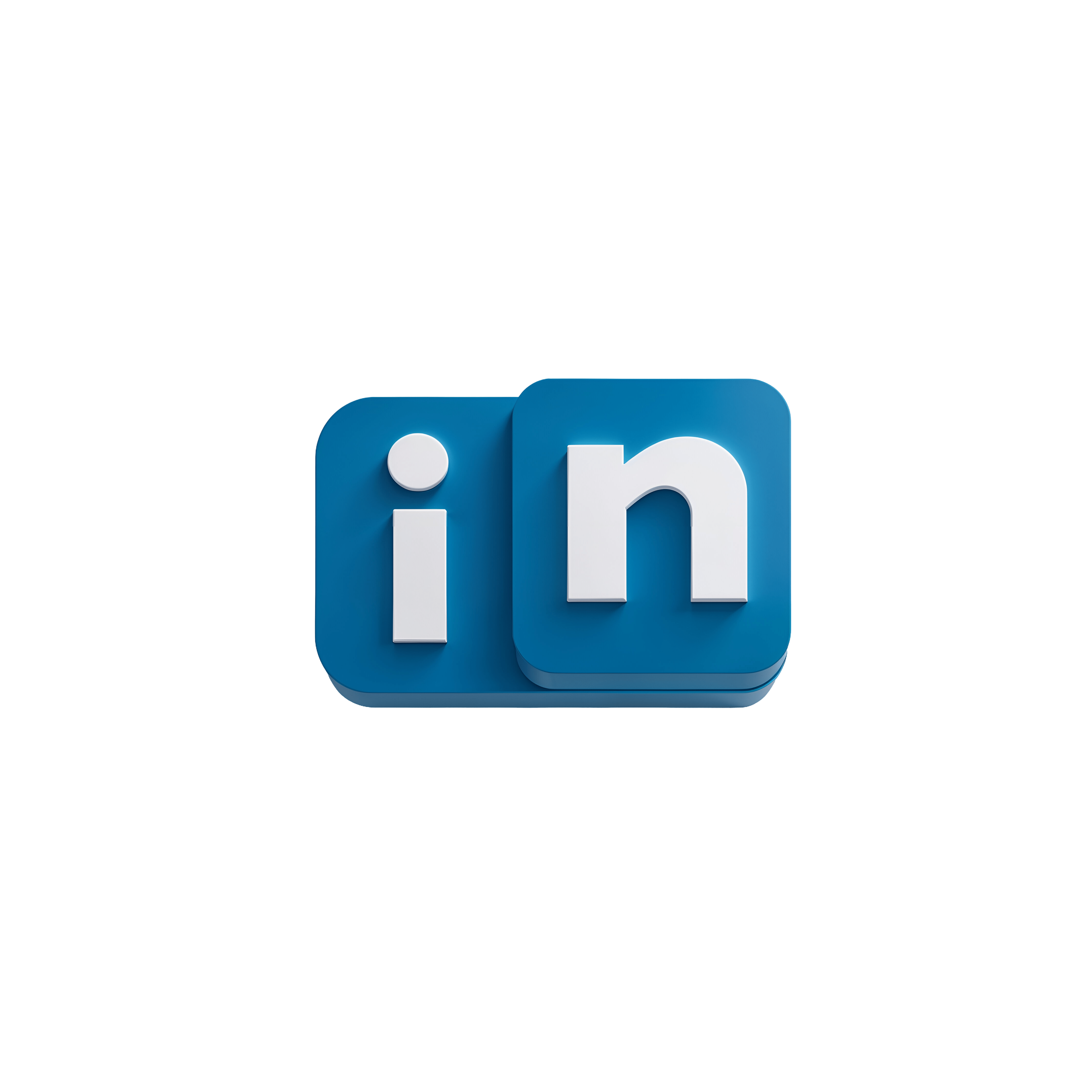 LinkedIn Logo PNG White Clean and Minimalist Icon