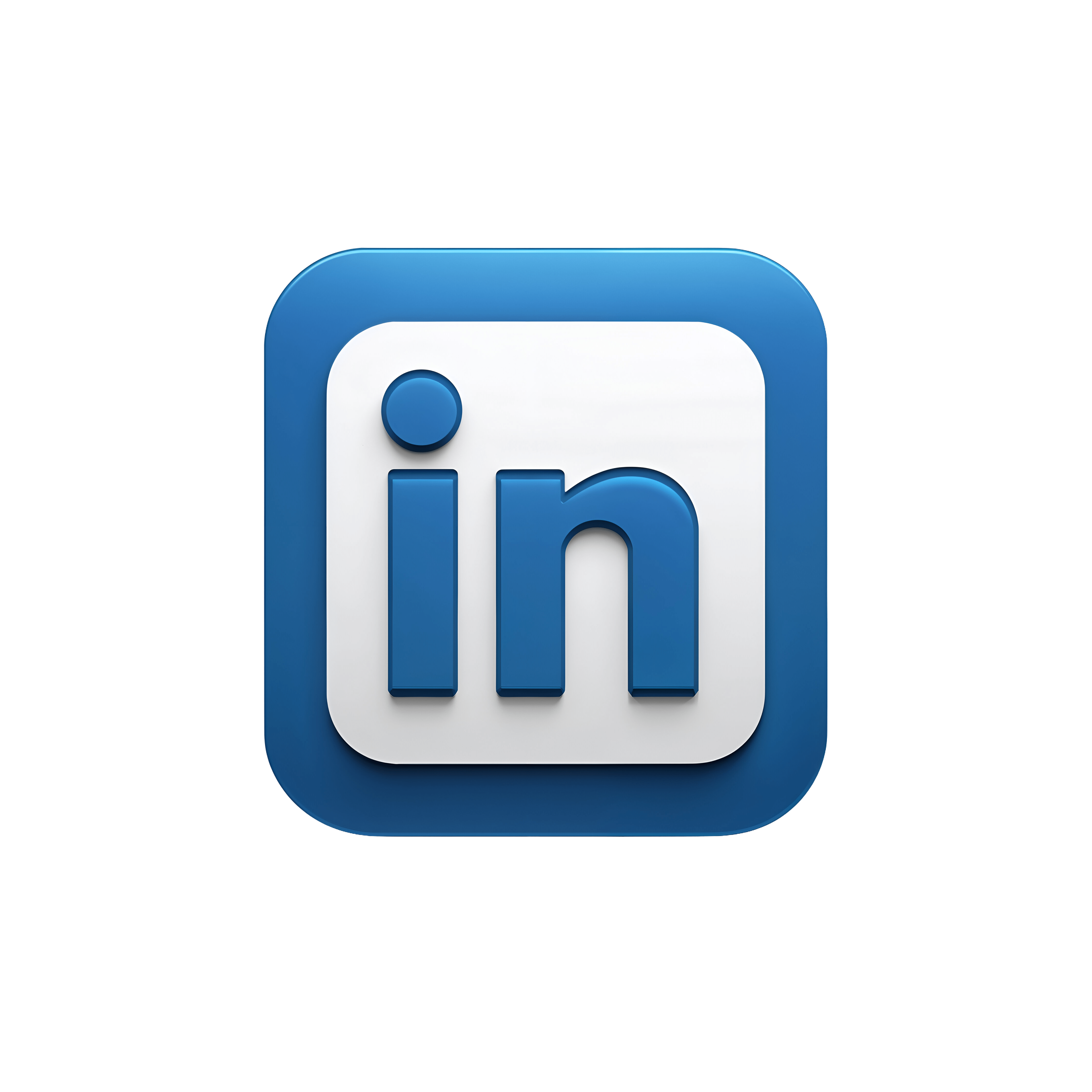 LinkedIn Logo PNG Black Dark Mode Branding Icon