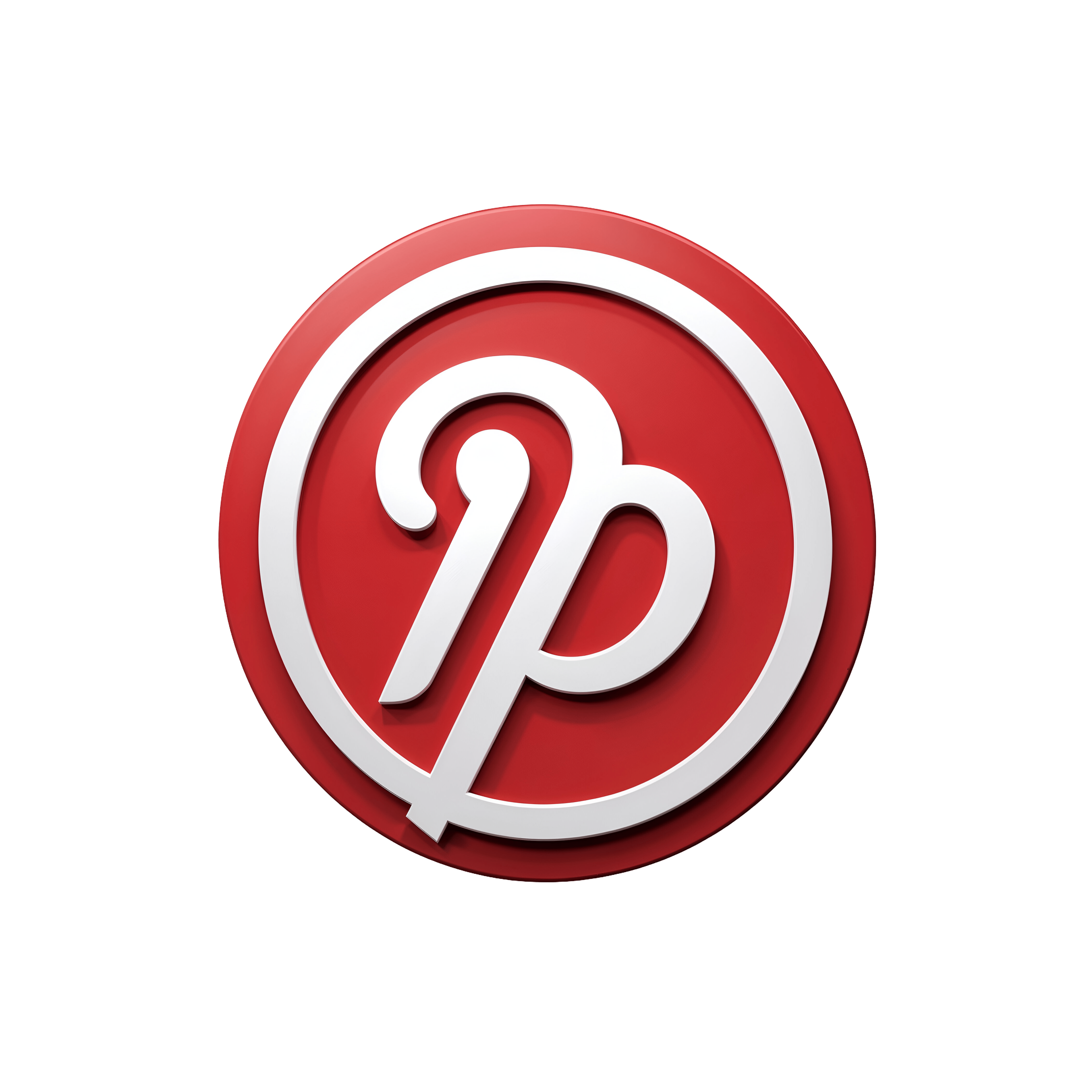 Leonardo Phoenix 10 Pinterest logo PNG icon classic red and wh 1