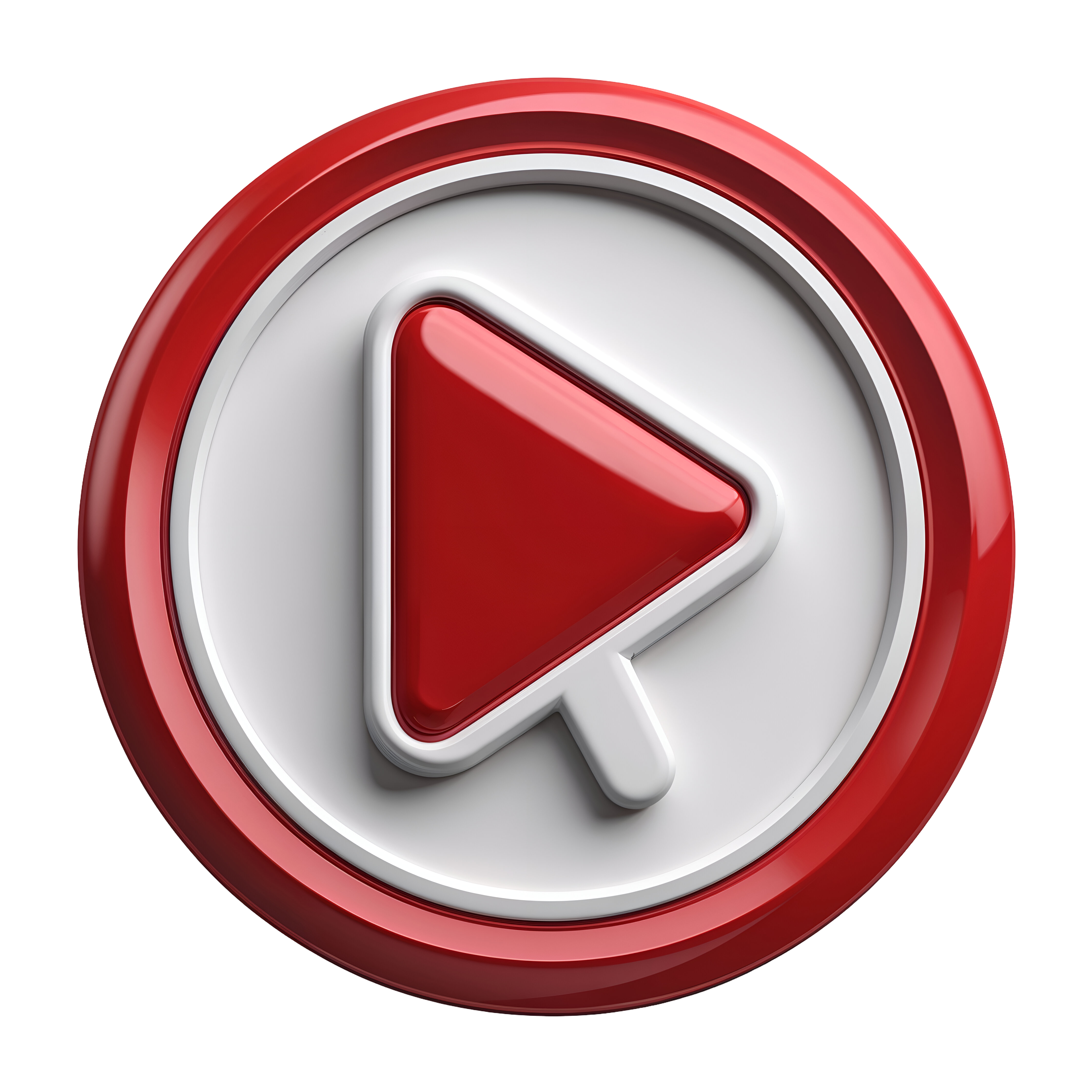 Leonardo Phoenix 10 Precise YouTube play button PNG icon red a 0