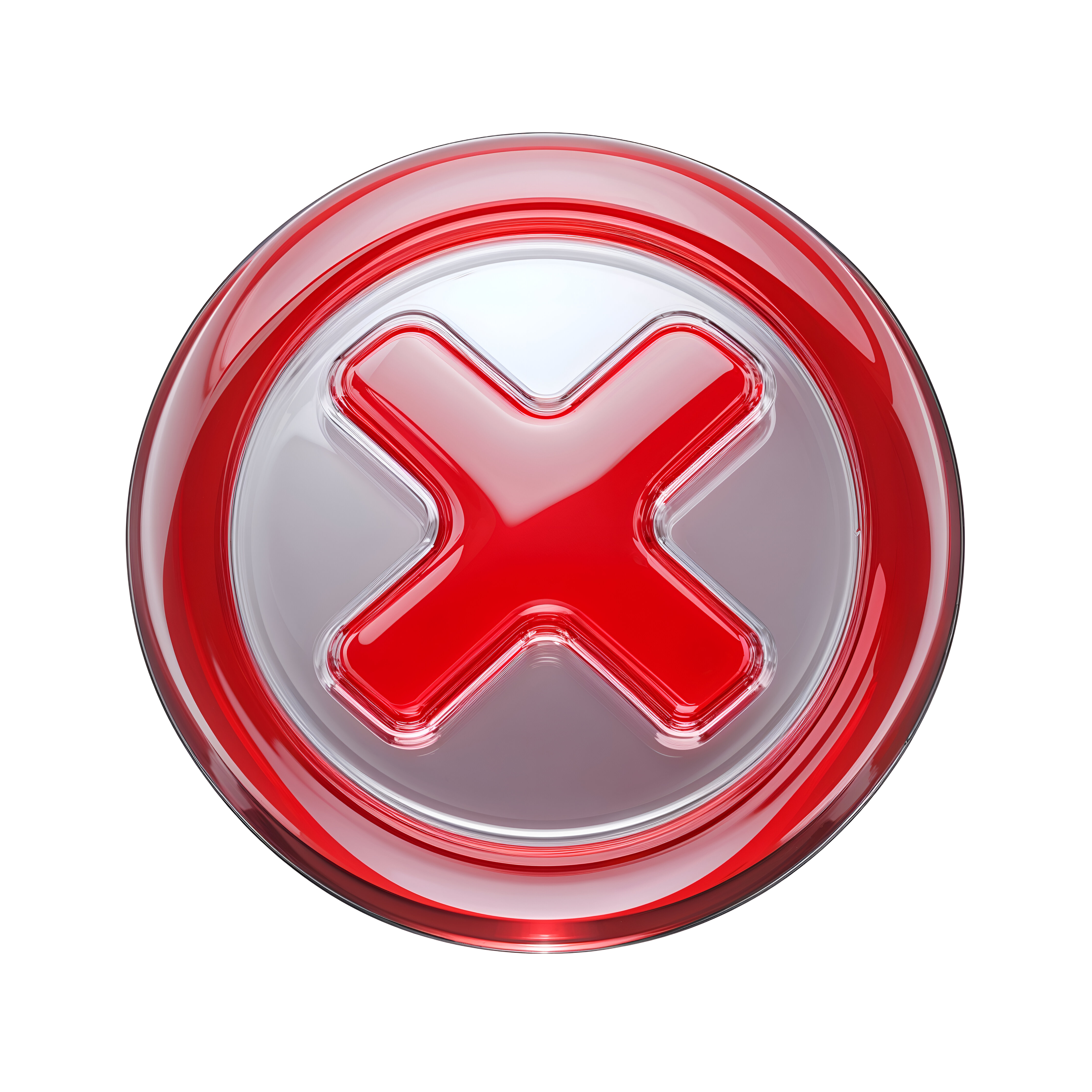 Leonardo Phoenix 10 Red close button PNG icon clear X symbol g 0