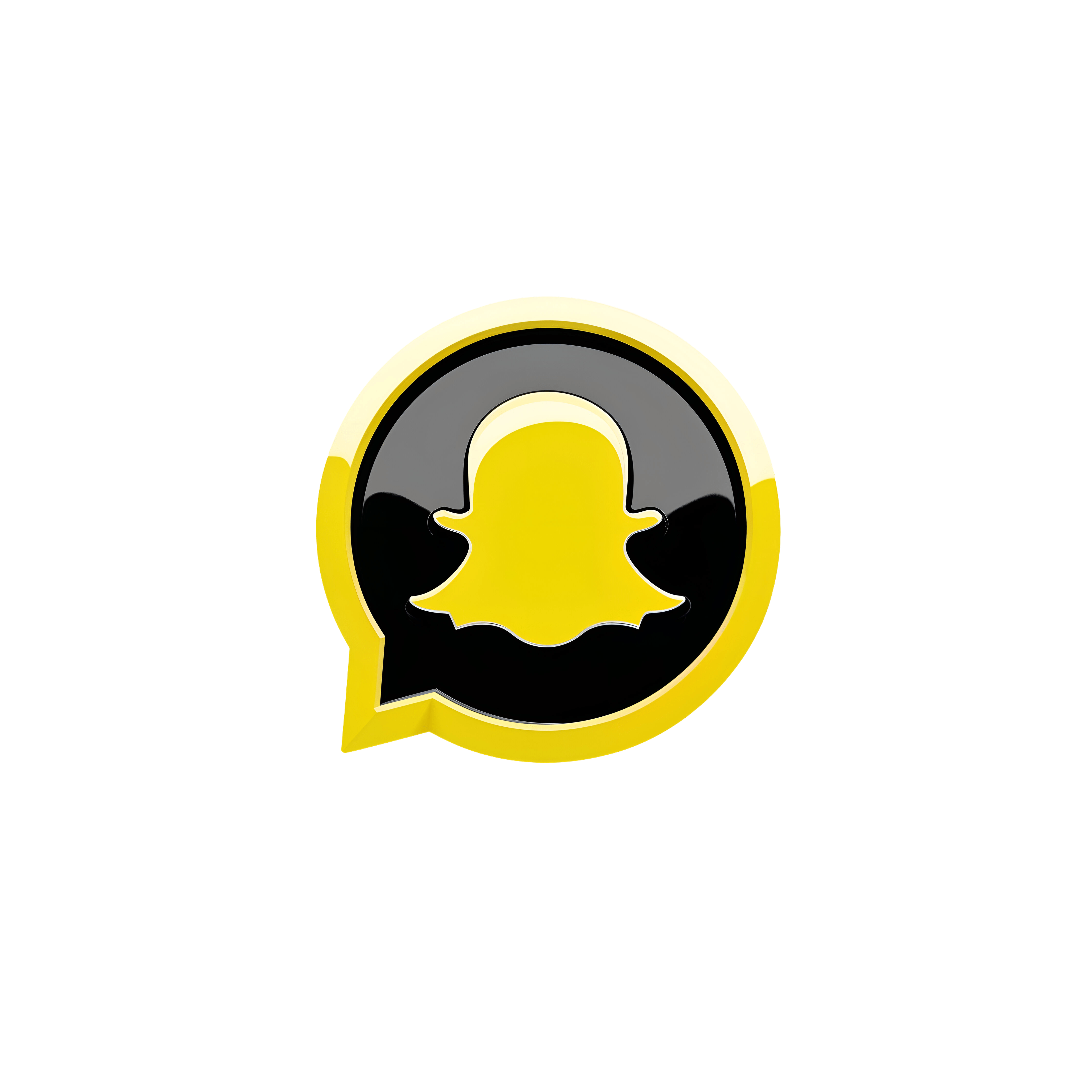 Leonardo Phoenix 10 Snapchat ghost logo PNG icon bold yellow a 1