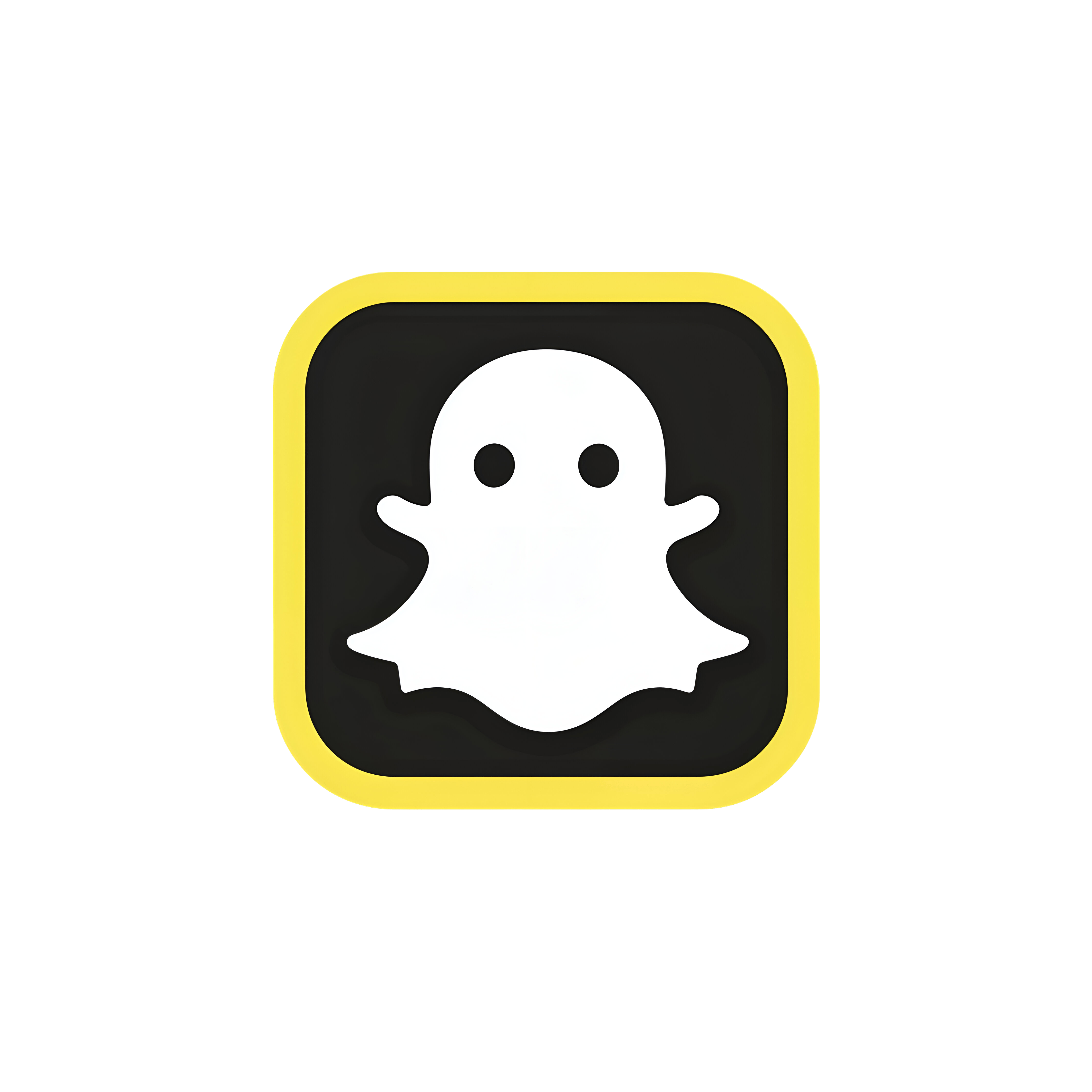 Leonardo Phoenix 10 Snapchat ghost logo PNG icon bold yellow a 2