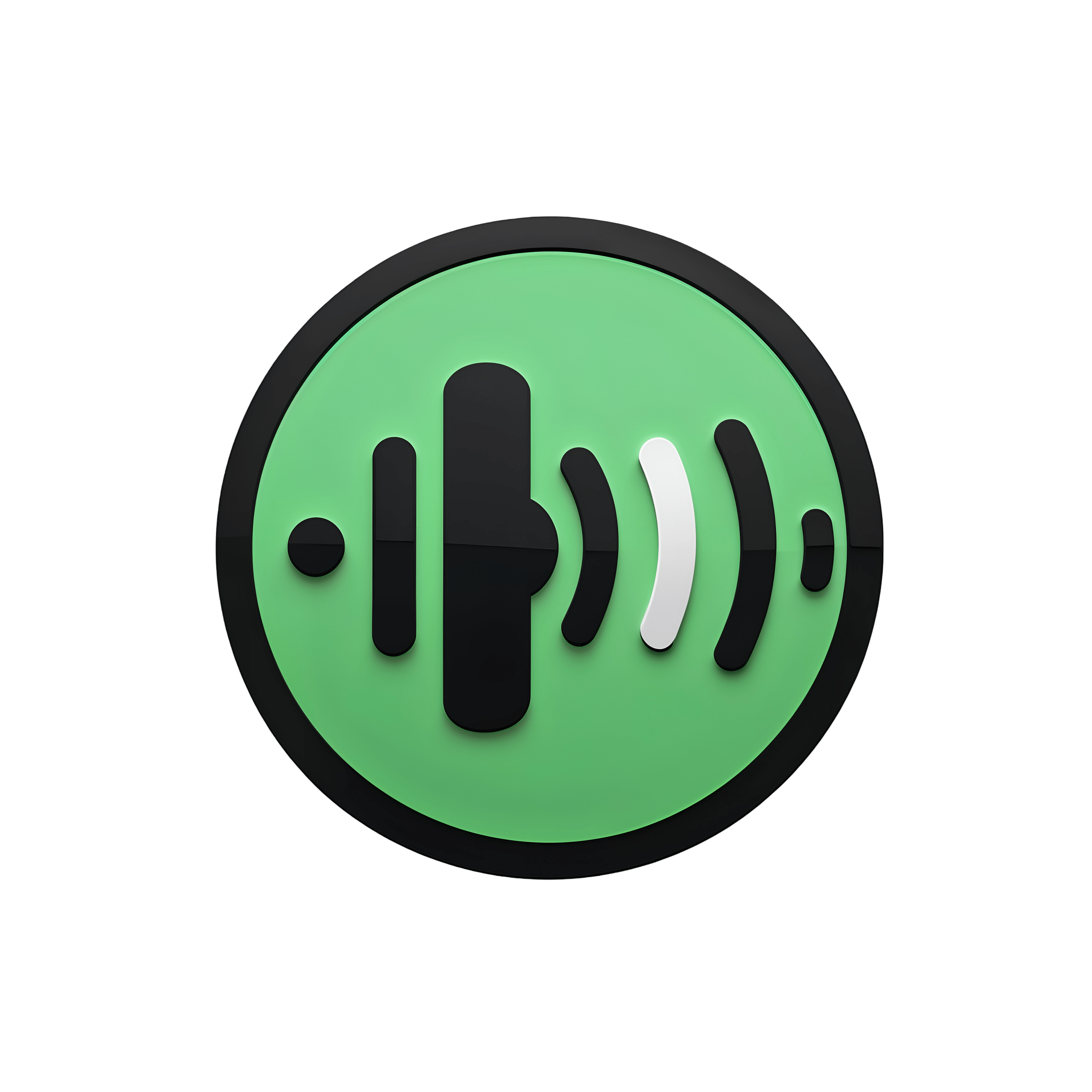 Leonardo Phoenix 10 Spotify logo PNG icon green circle with bl 4