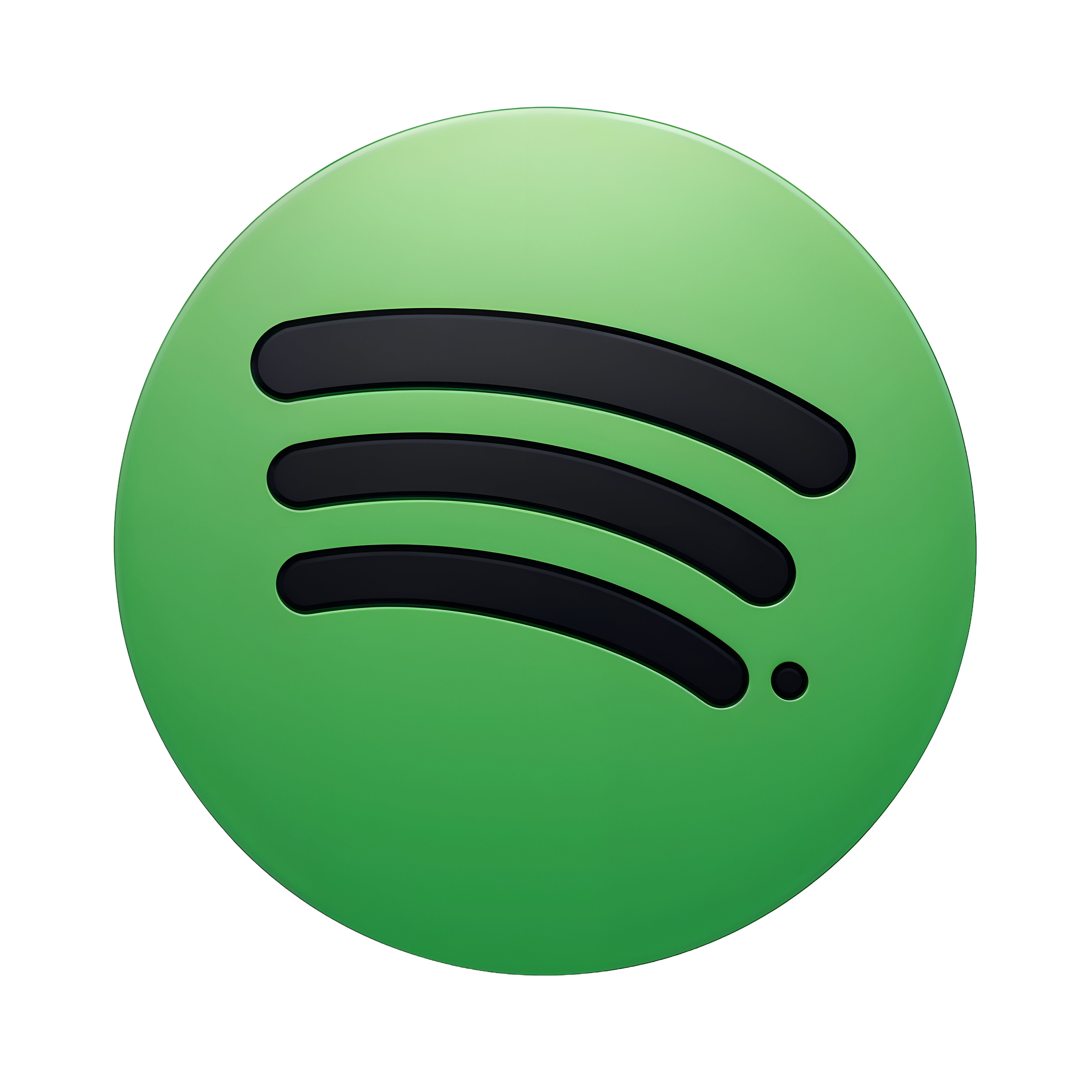 Leonardo Phoenix 10 Spotify logo PNG icon green circle with bl 7