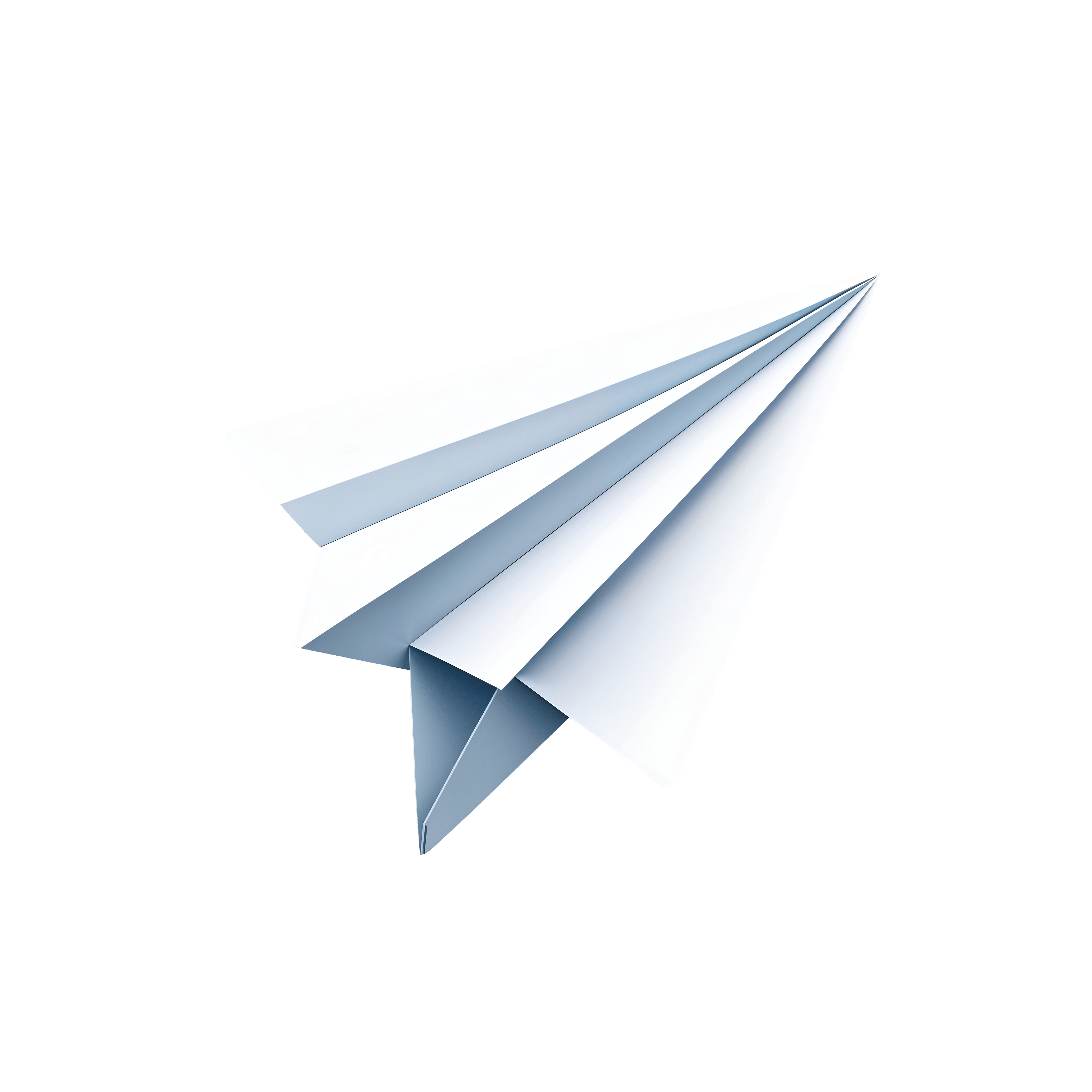 Leonardo Phoenix 10 Telegram paper plane logo PNG icon isolate 3