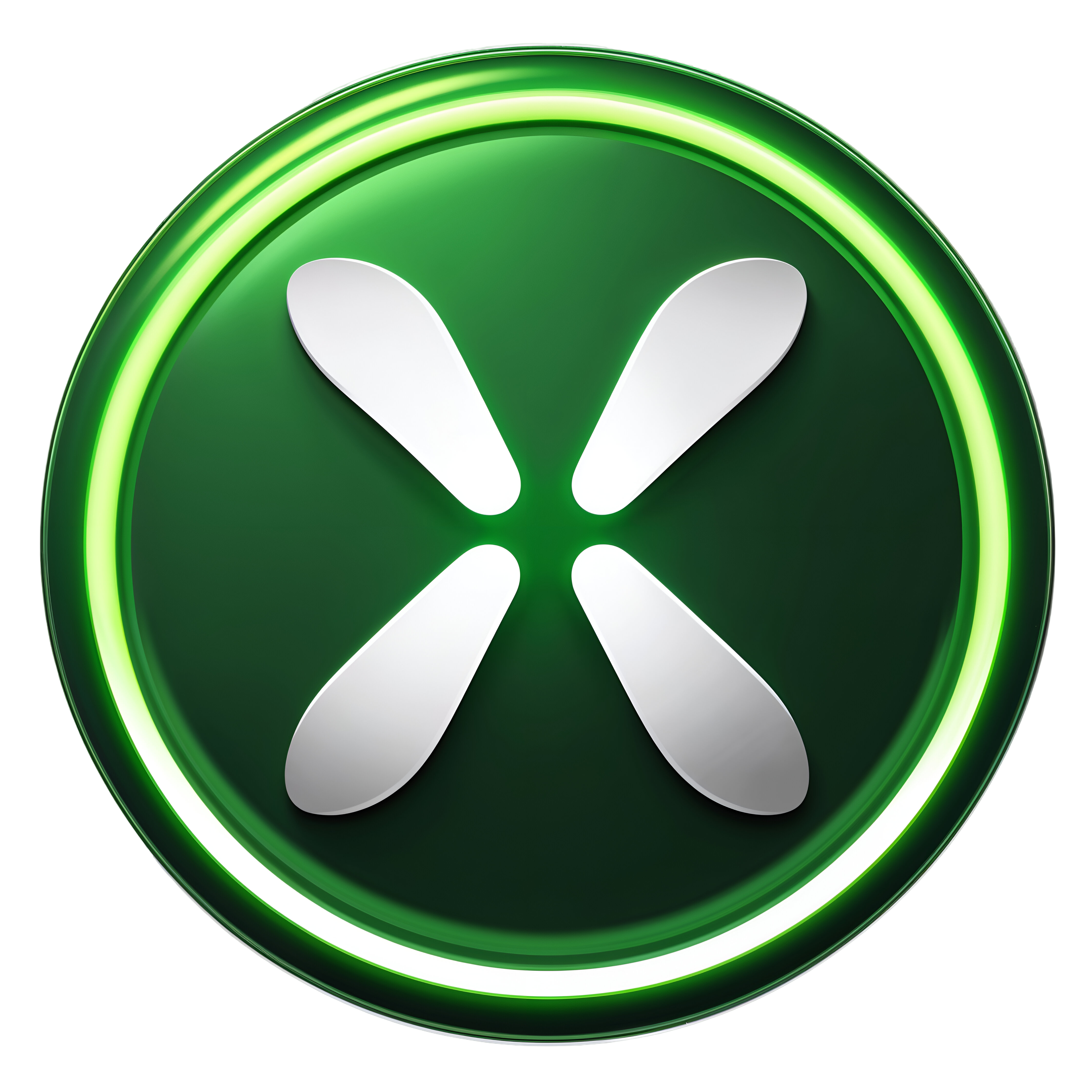 Leonardo Phoenix 10 Xbox logo PNG icon neon green circle with 0