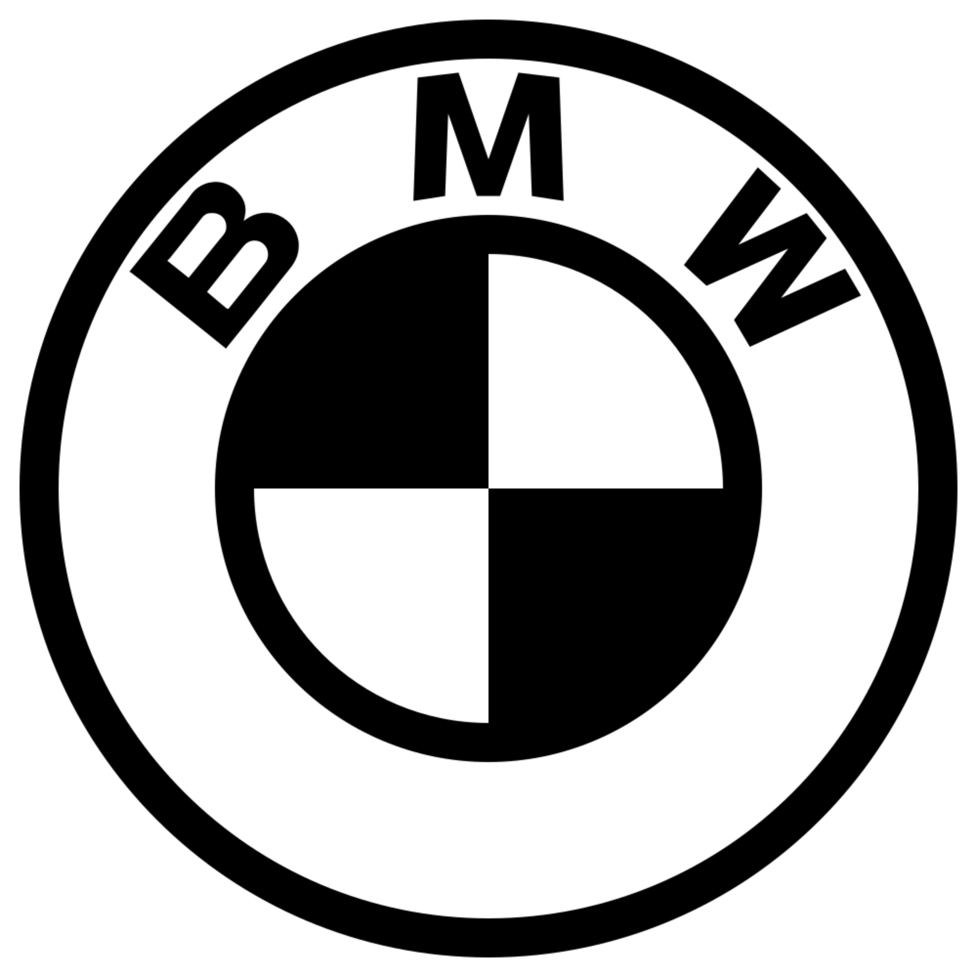 BMW Logo PNG Image Classic Car Emblem Transparent