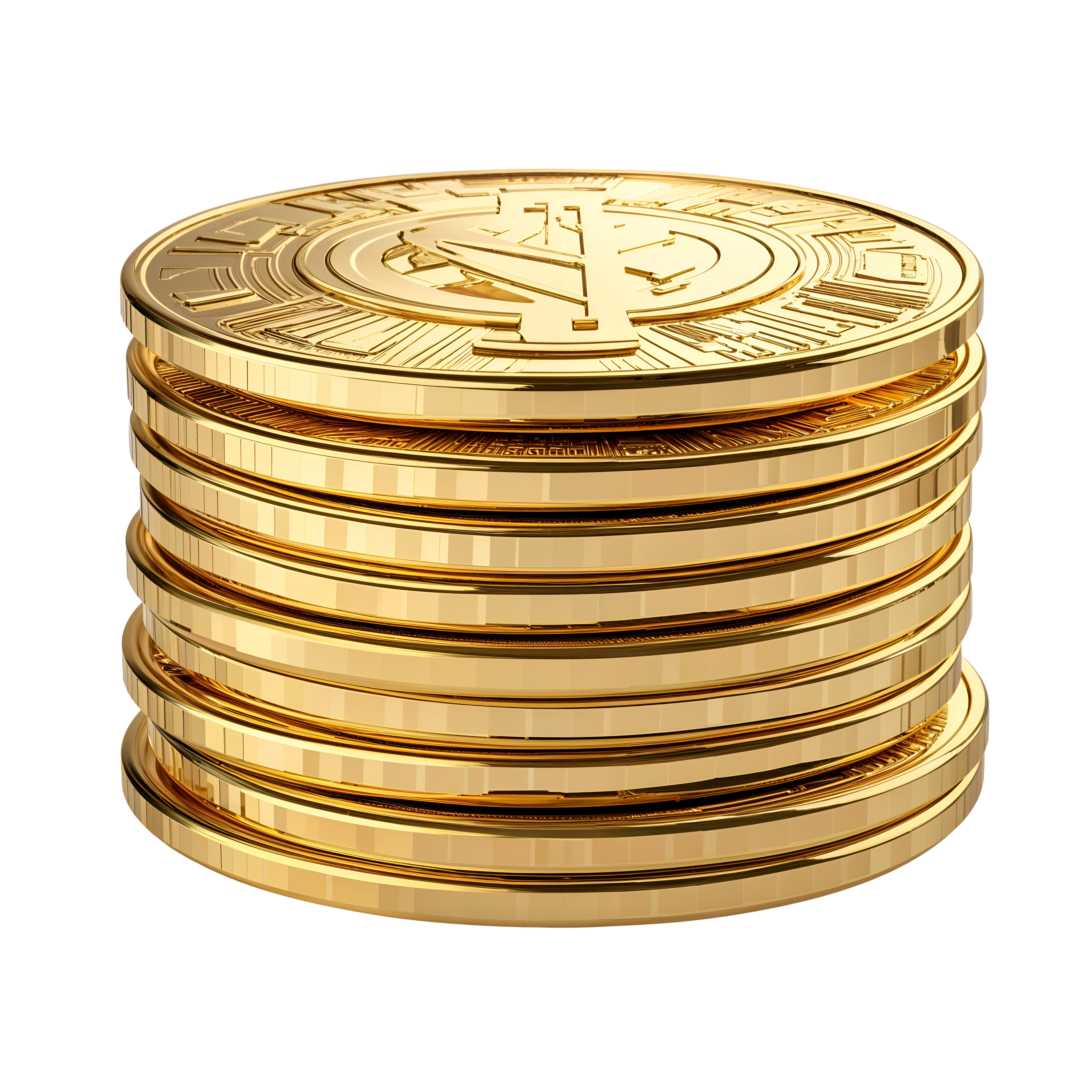 Coin Stack PNG Gold Free Transparent Clipart