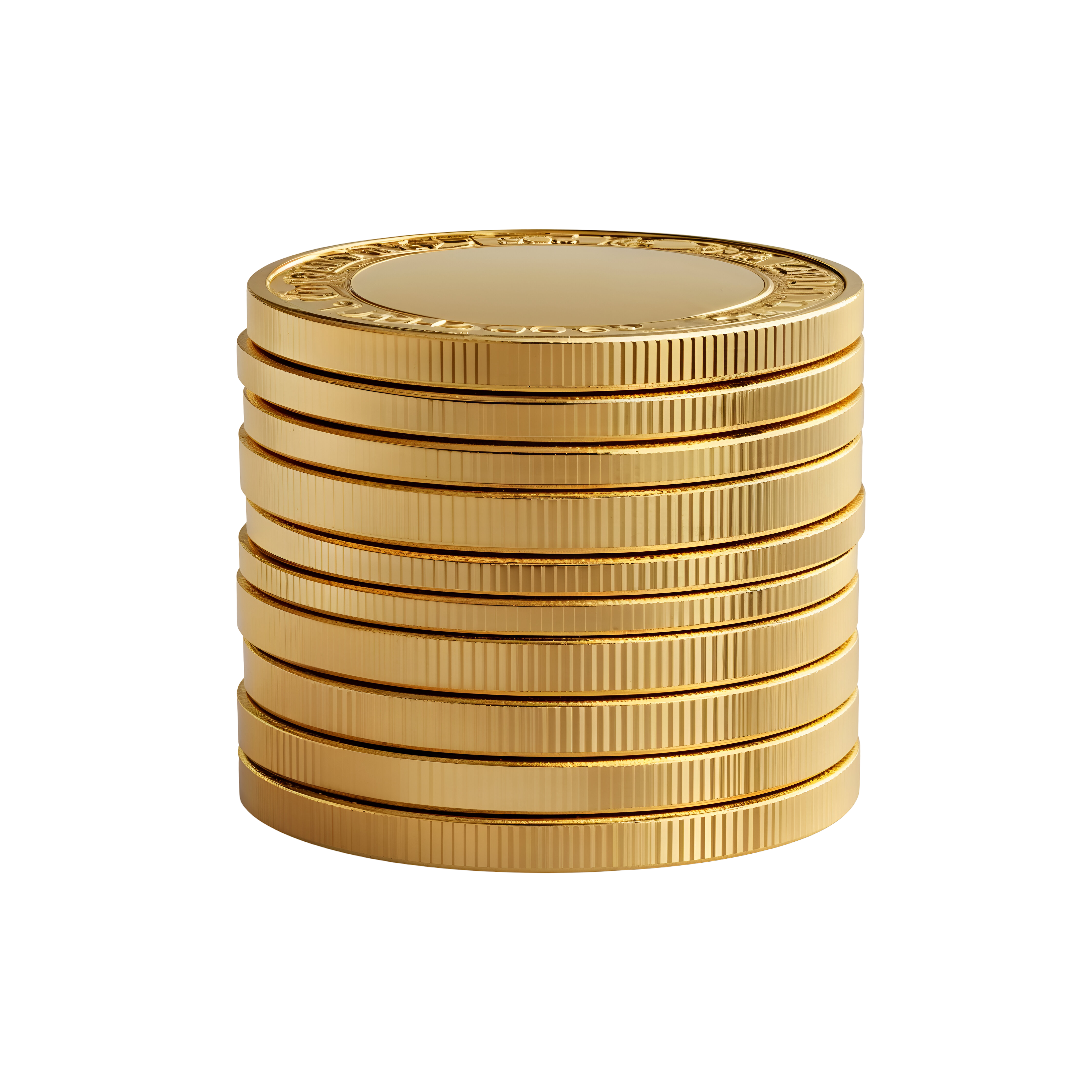 Coin Stack PNG Clipart No Background Design