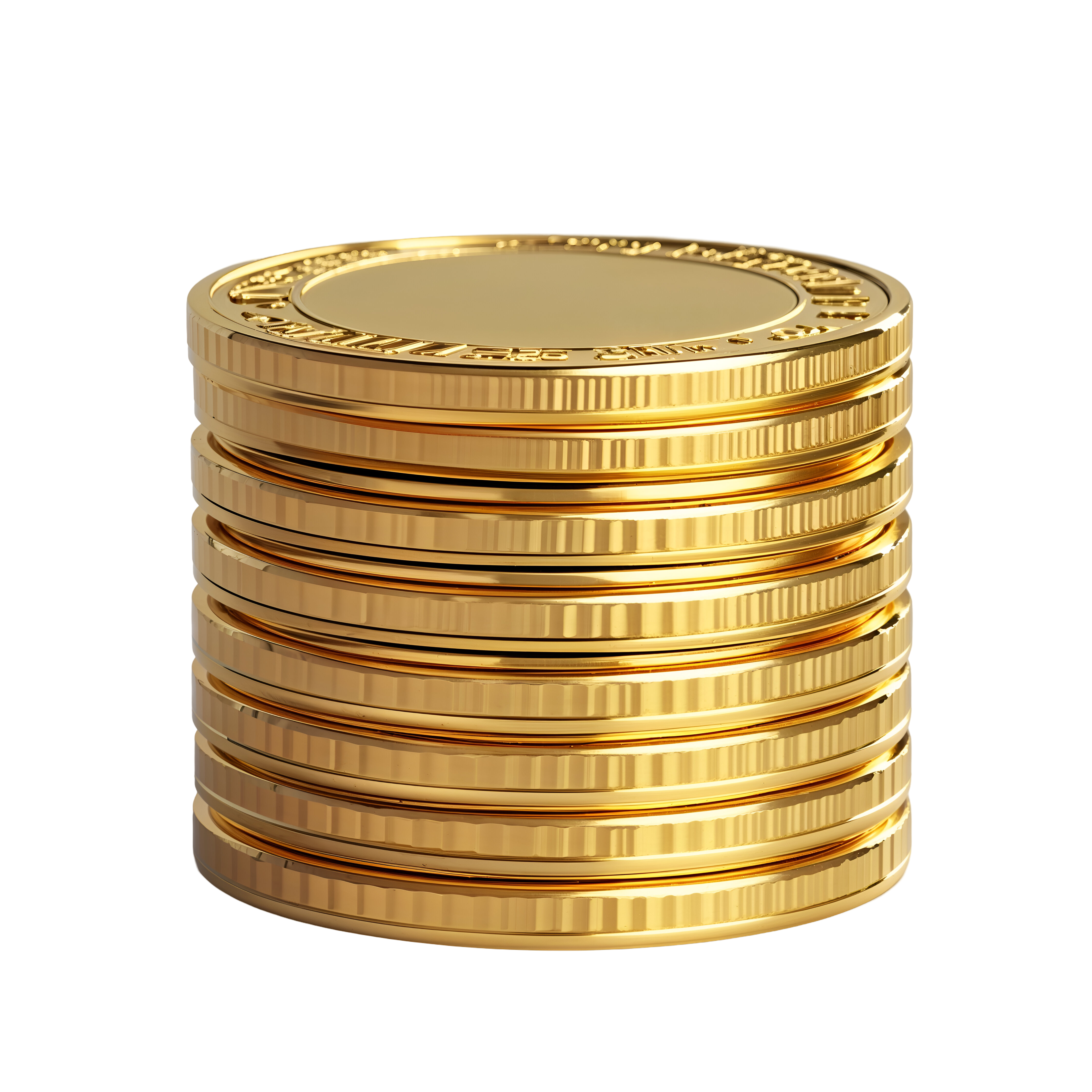 Coin Stack PNG Clipart No Background Design