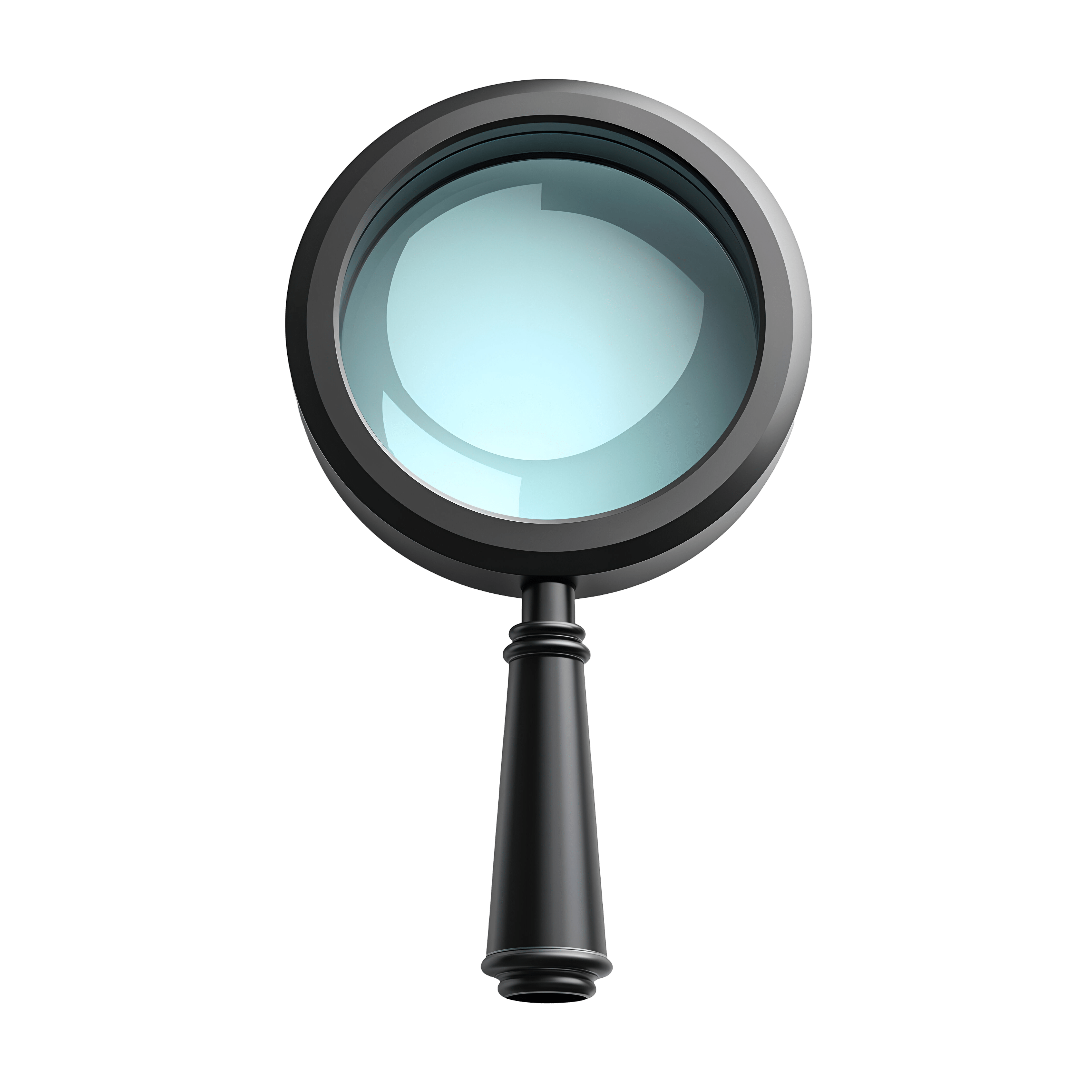 Magnifying Glass PNG Black Free Transparent Icon