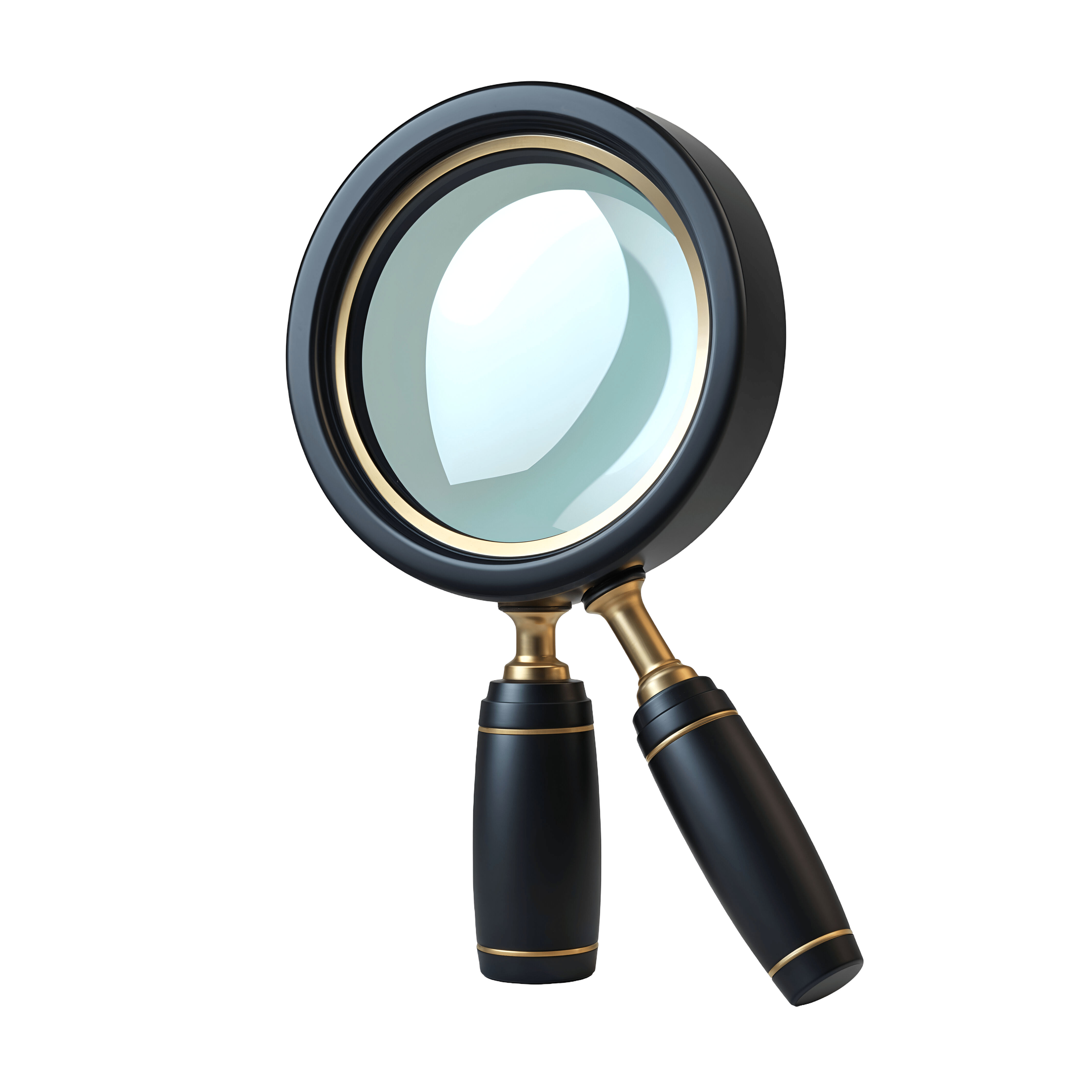 Magnifying Glass PNG Black Free Transparent Icon