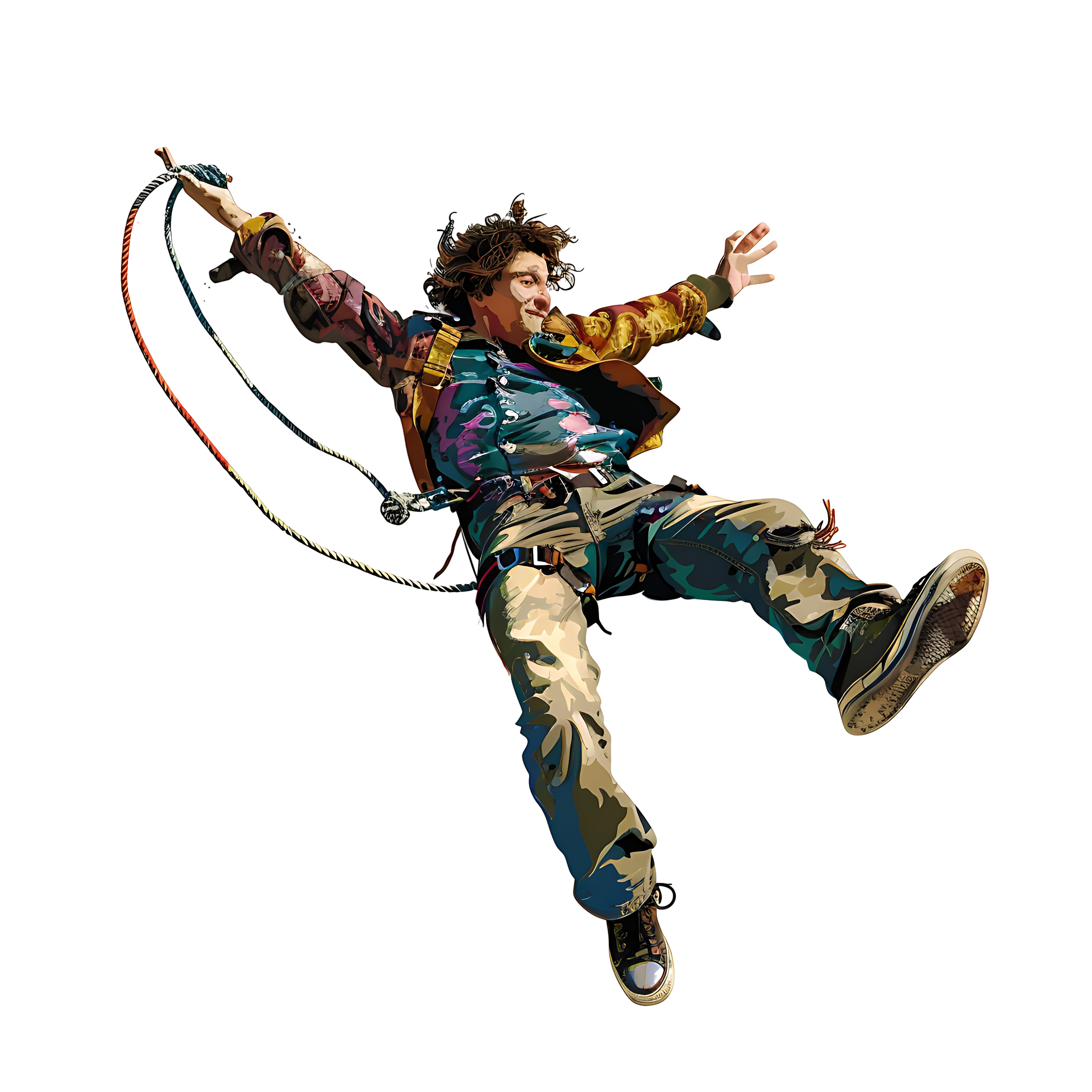 Bungee Jumper PNG Image No Background Design Element