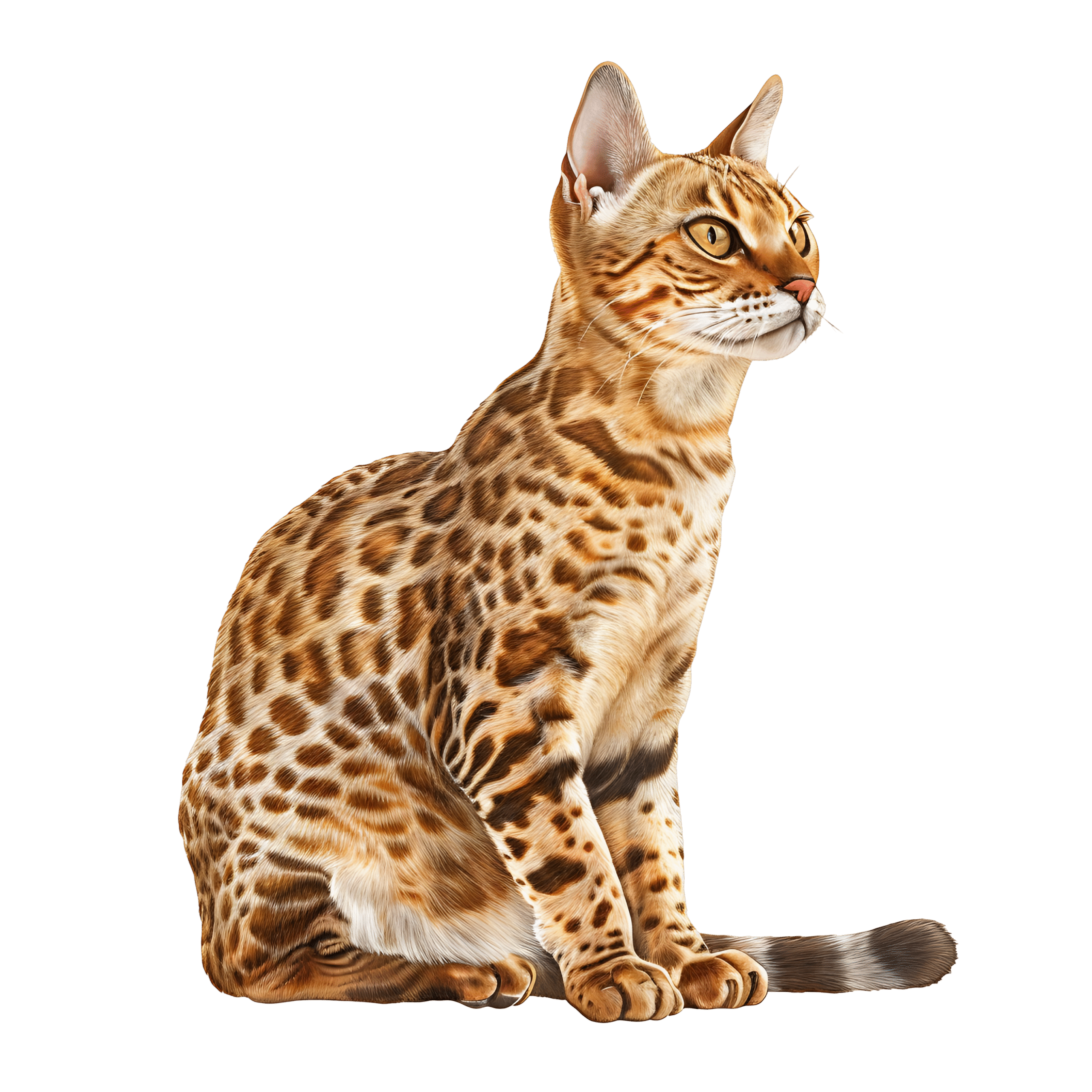 Ocicat PNG Pet Illustration Free HD Download