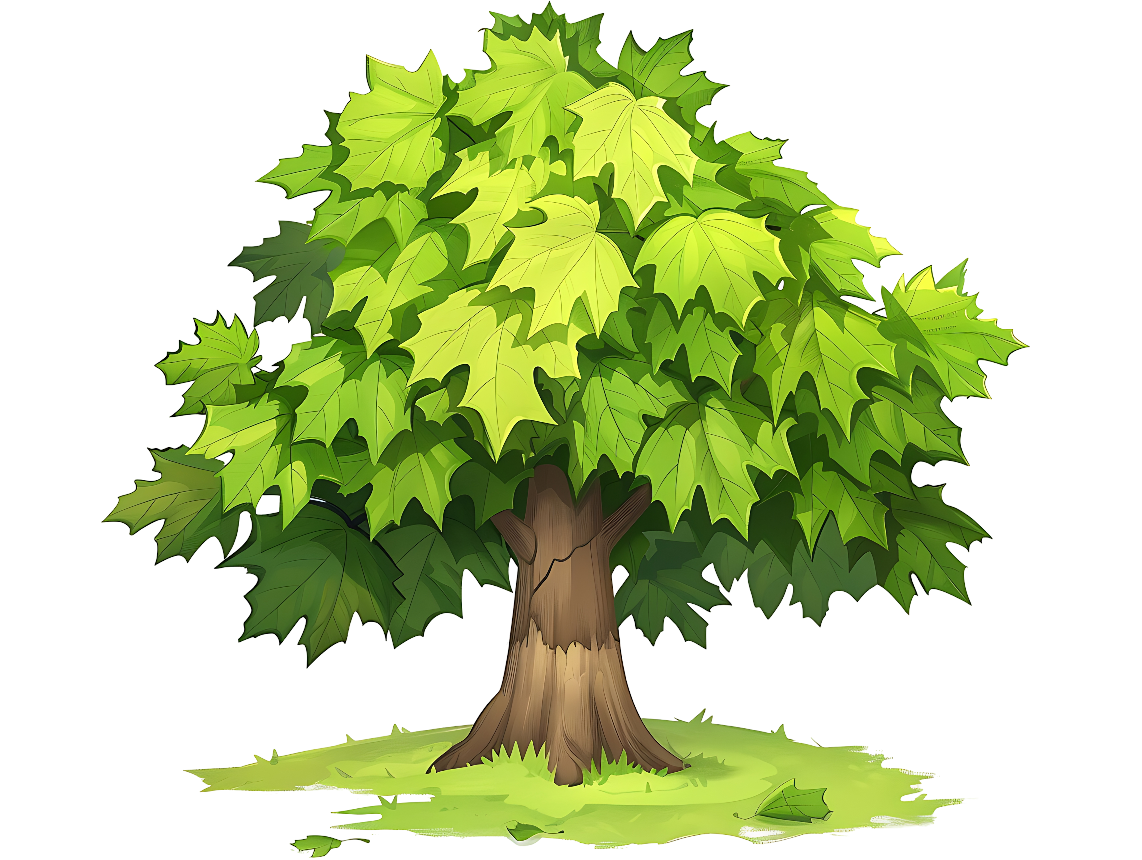 Maple Sapling PNG Transparent Realistic Baby Tree Graphic