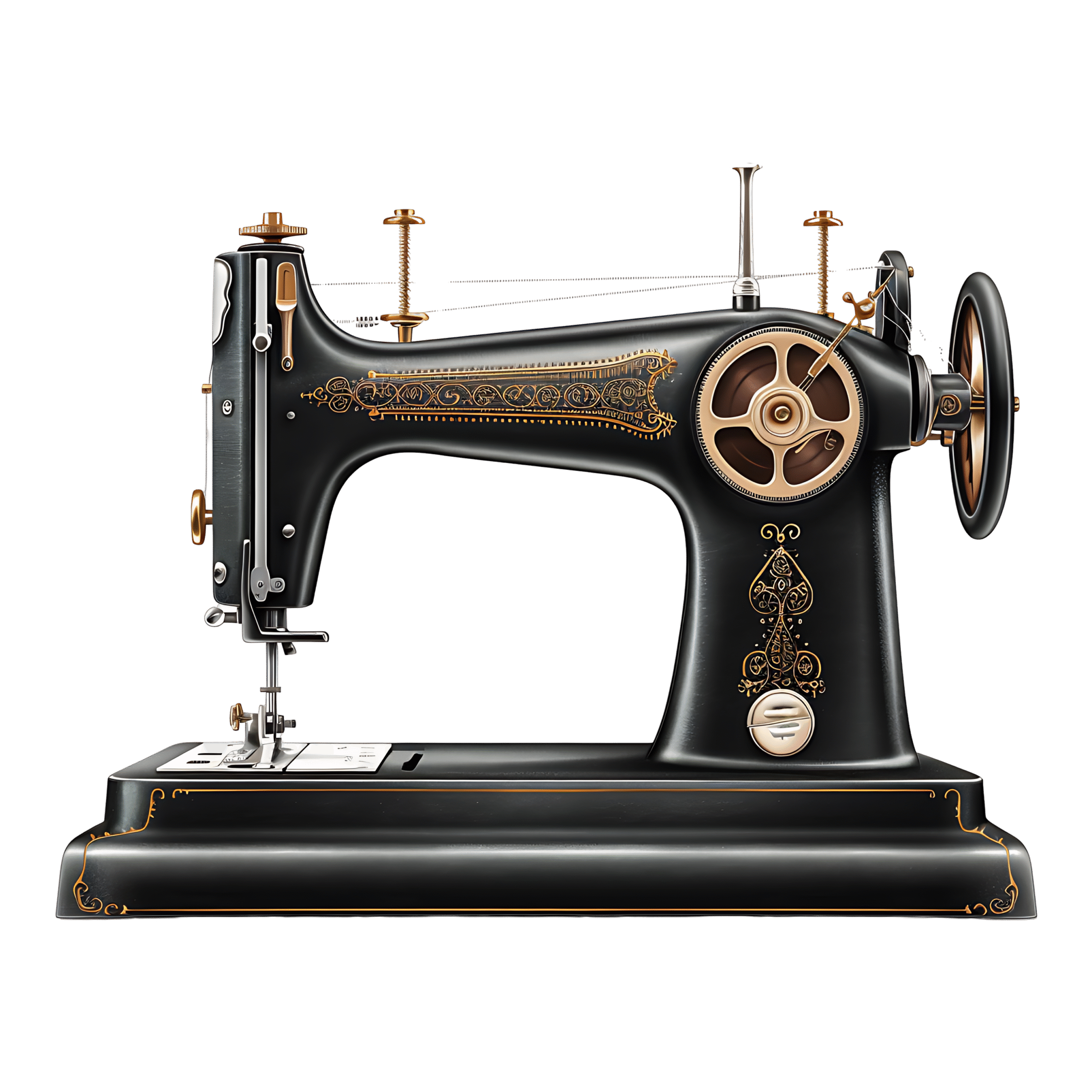 Sewing Machine PNG Vintage Classic Style Download