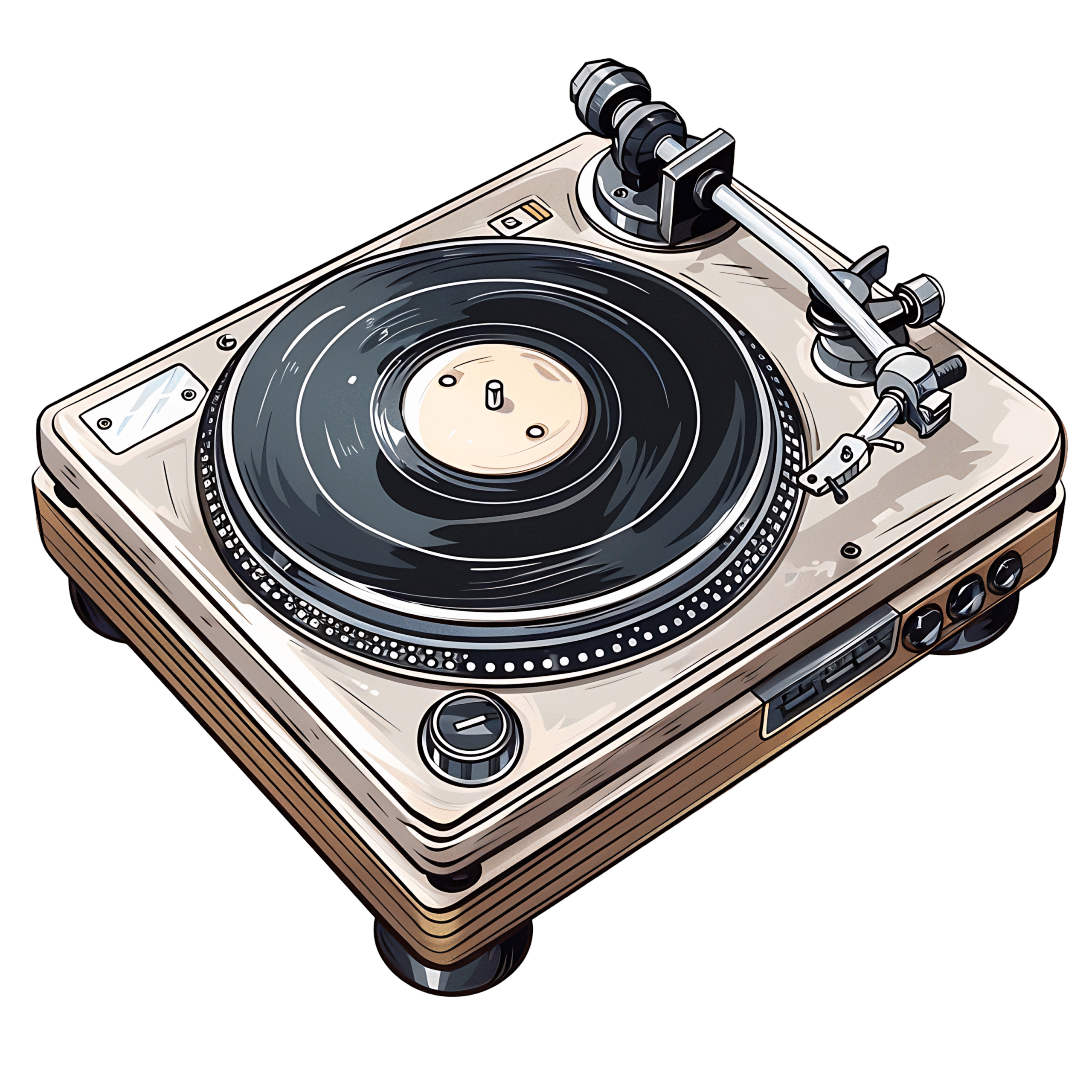Turntable PNG Transparent Free Music Equipment Graphic