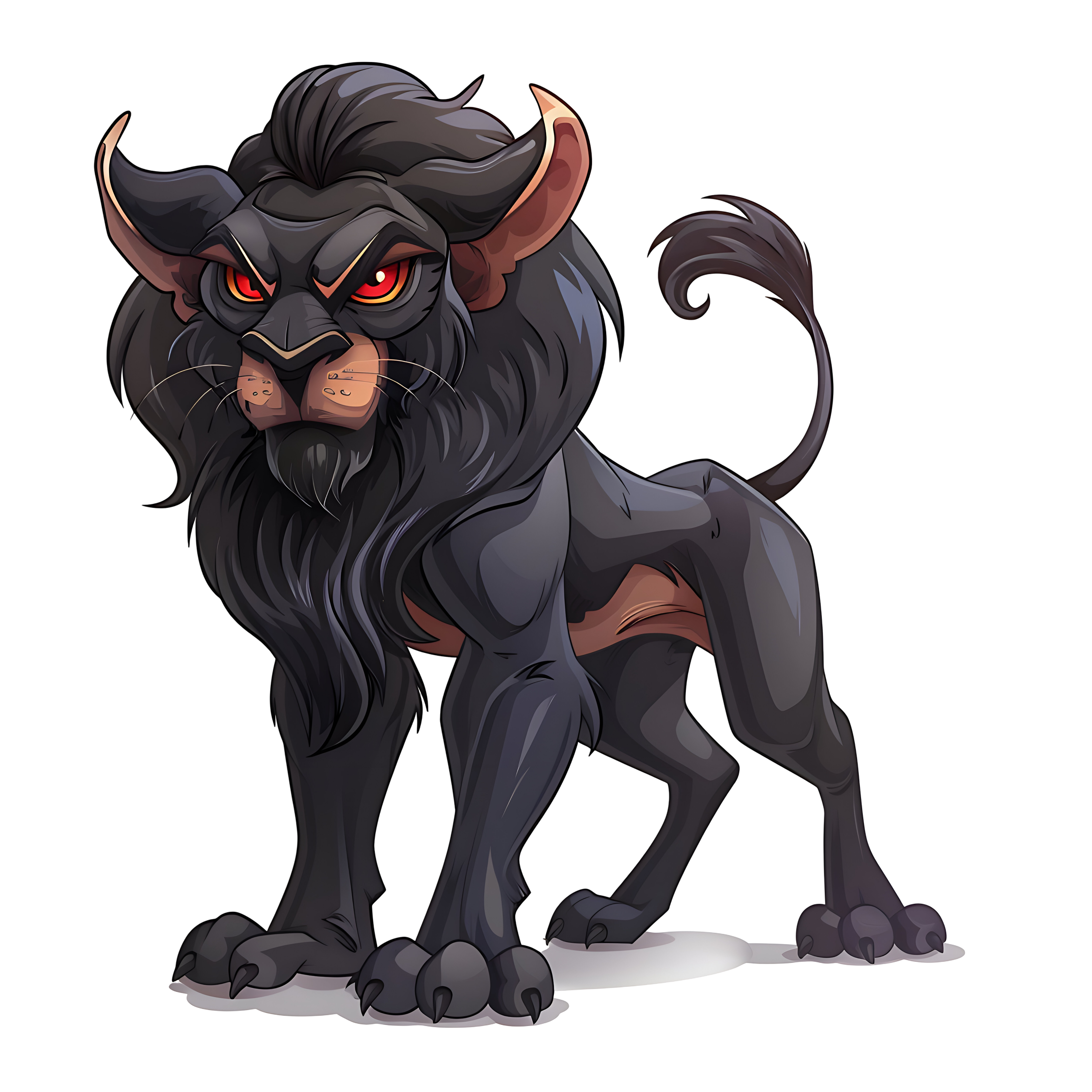 Chimera PNG HD Detailed Fantasy Monster Illustration