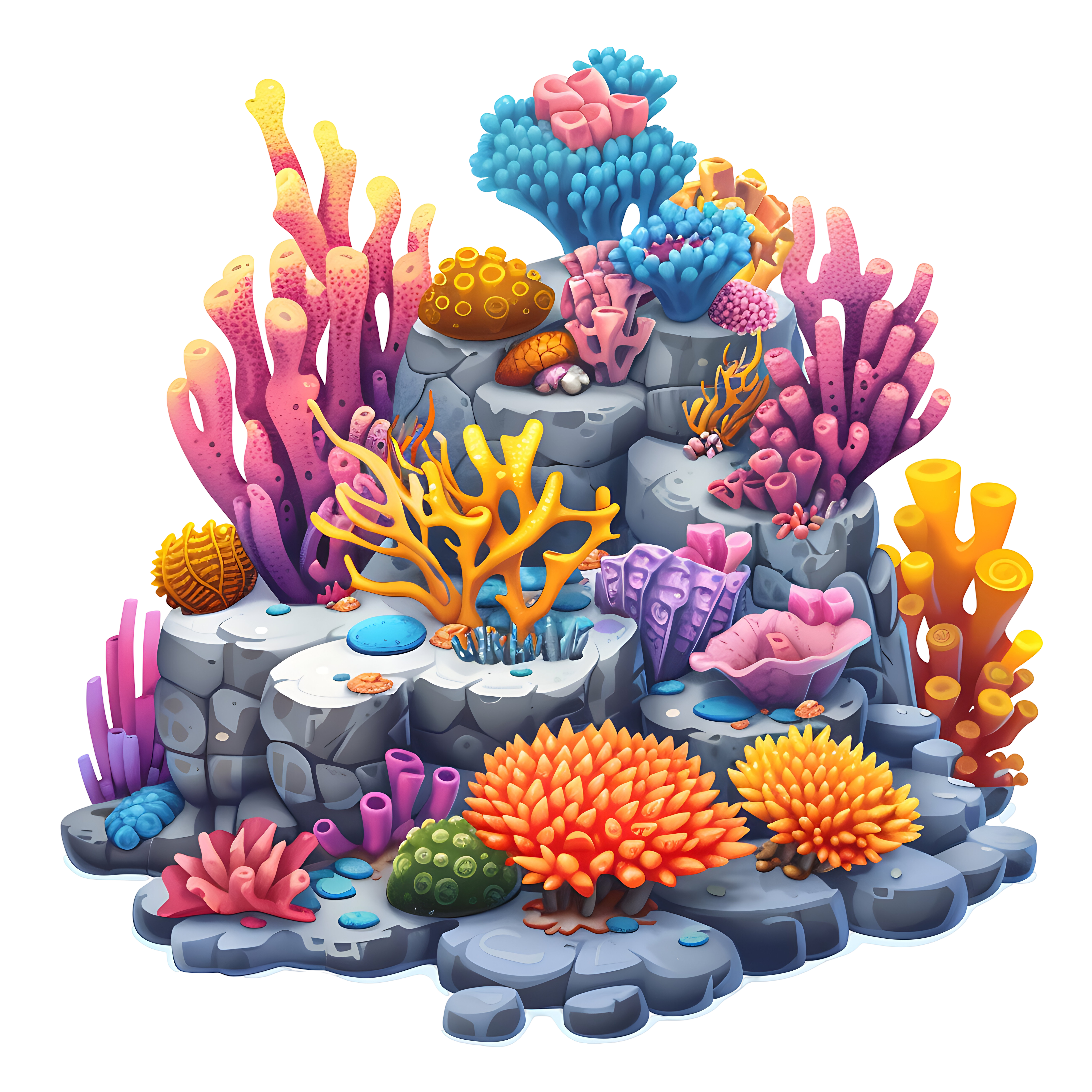 Coral PNG Image Free Marine Design Resource