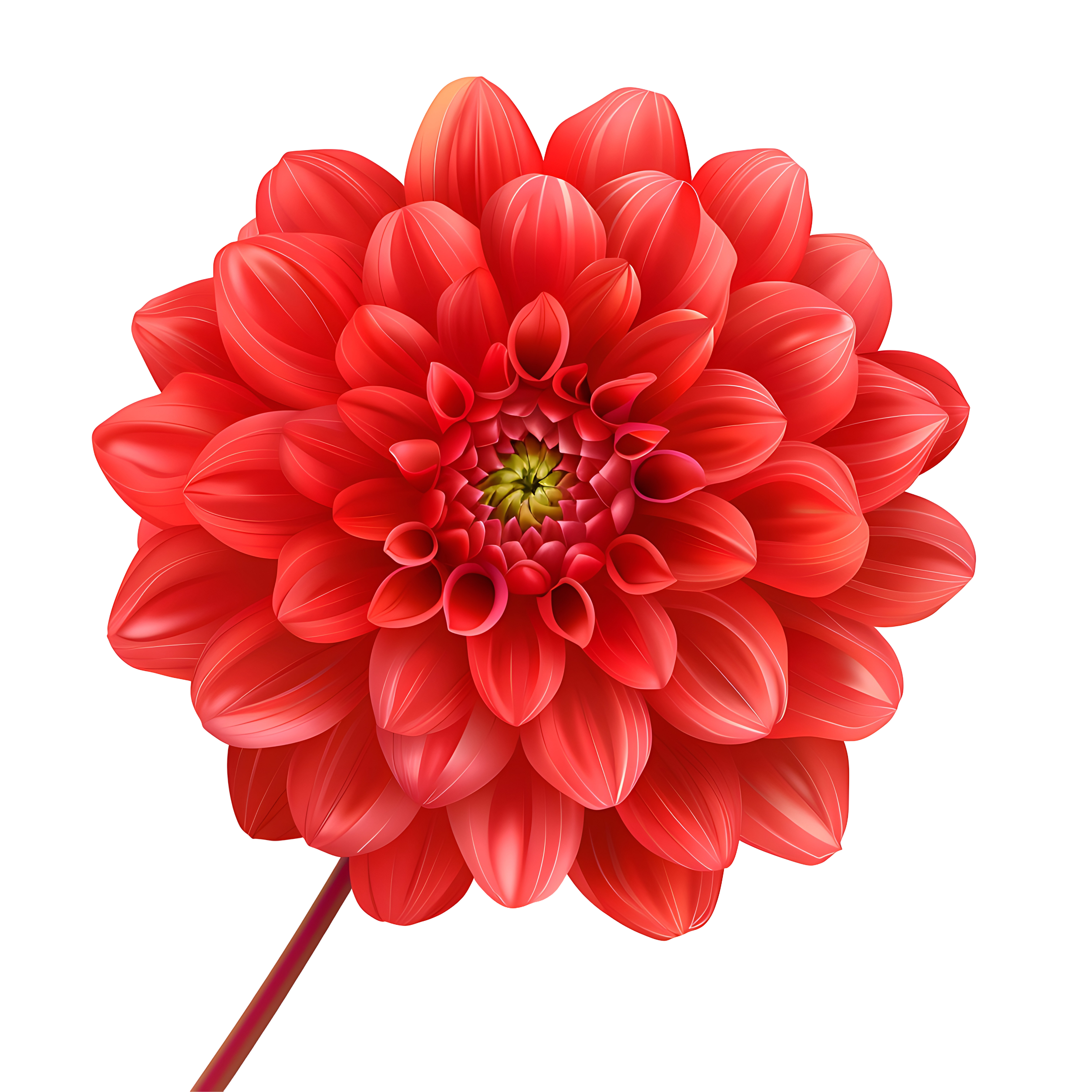 Dahlia Flower PNG HD Realistic Bloom Free Download