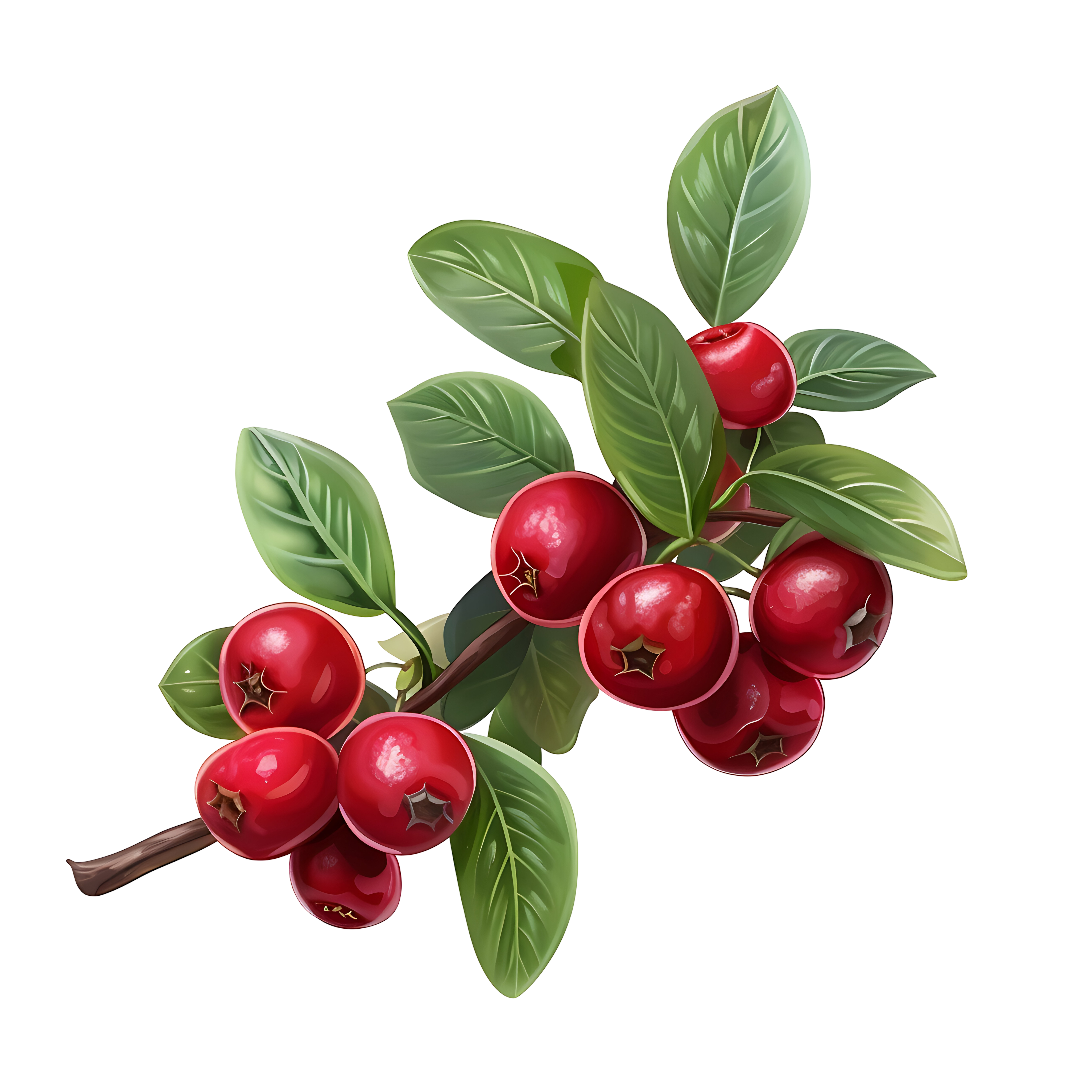 Lingonberry PNG Transparent Free Fruit Illustration