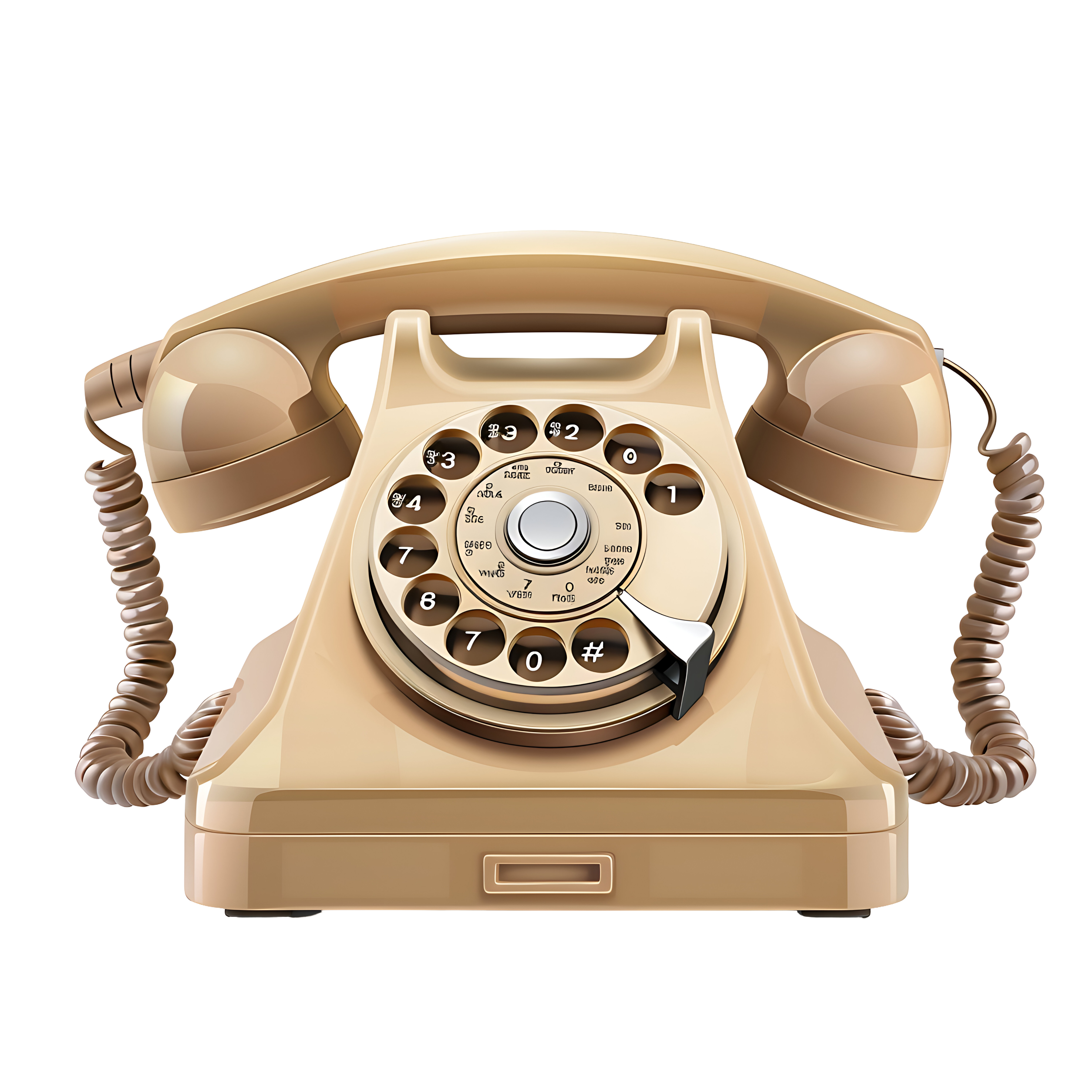 Retro Phone PNG Transparent Classic Vintage Style Download