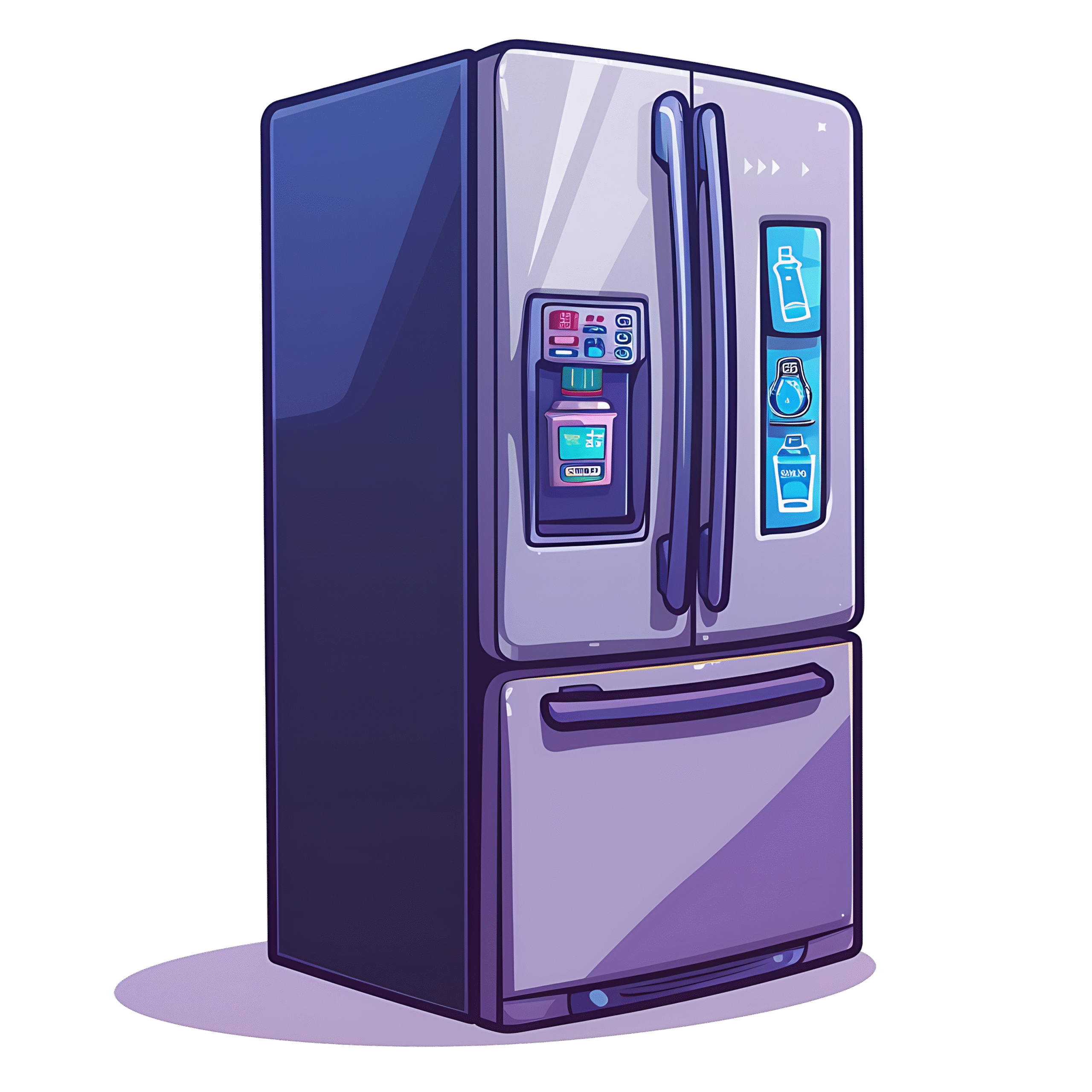 Smart Fridge PNG HD Free Smart Refrigerator Illustration