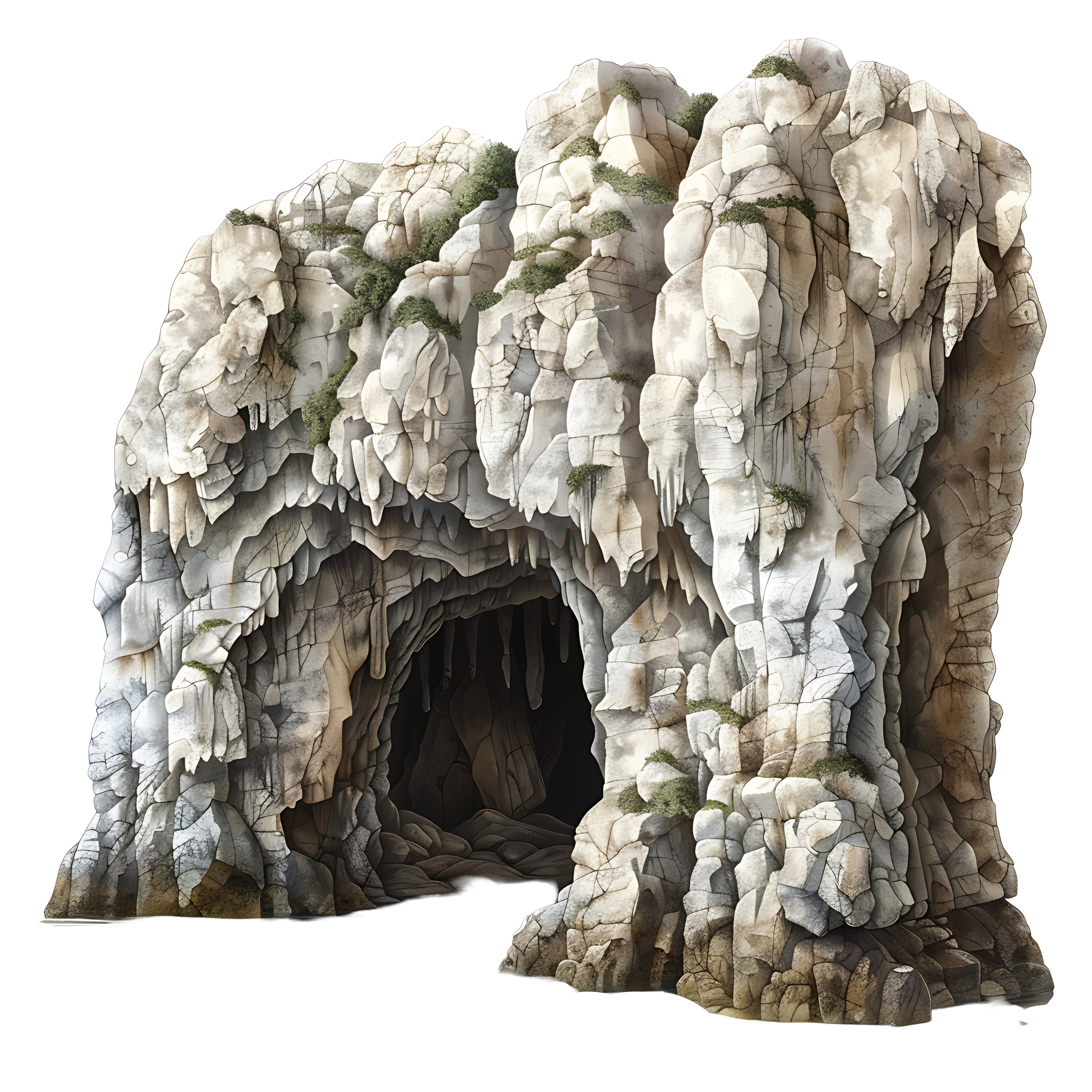 Limestone Cave PNG Transparent Nature Rock PNG