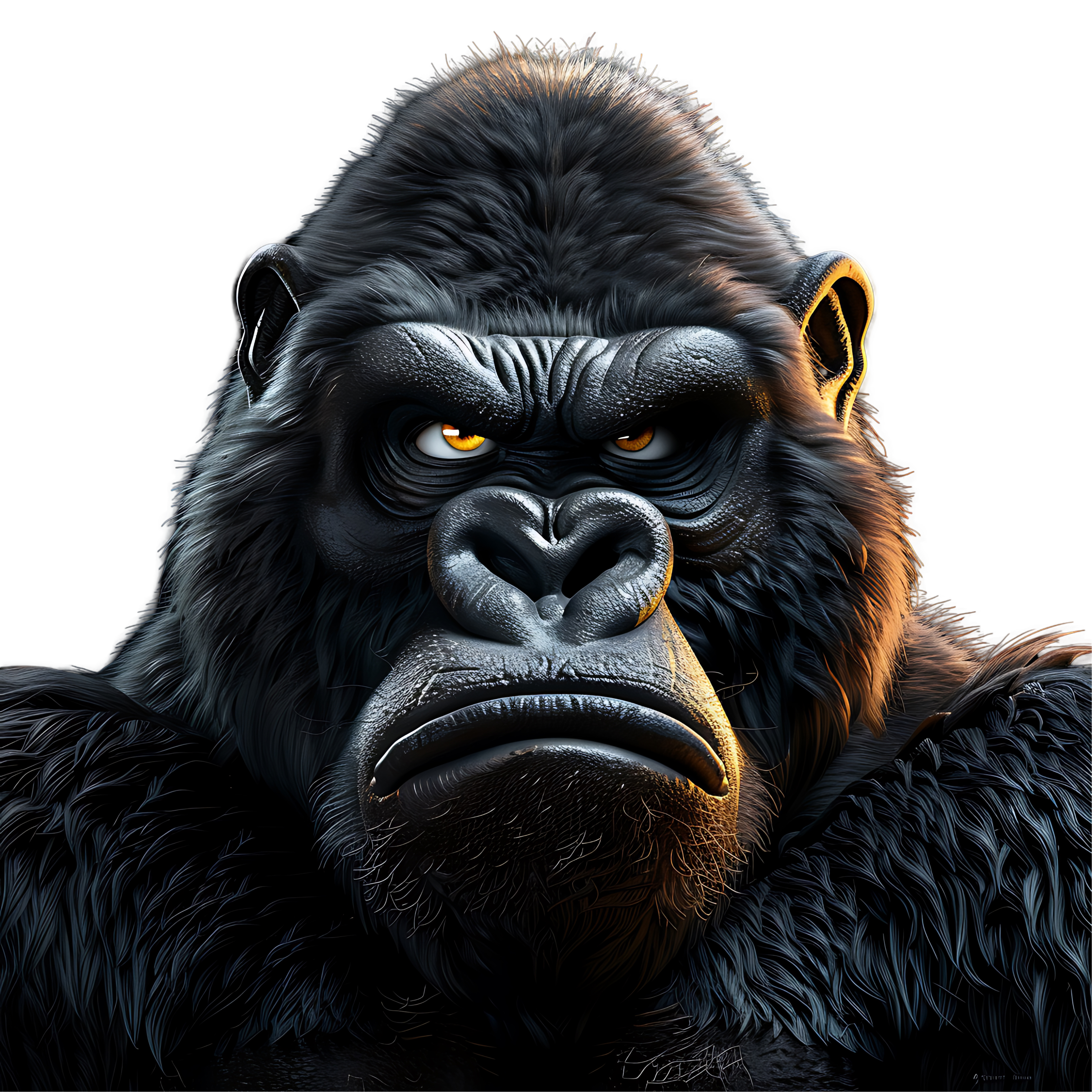 Gorilla PNG HD High-Quality Transparent Clipart