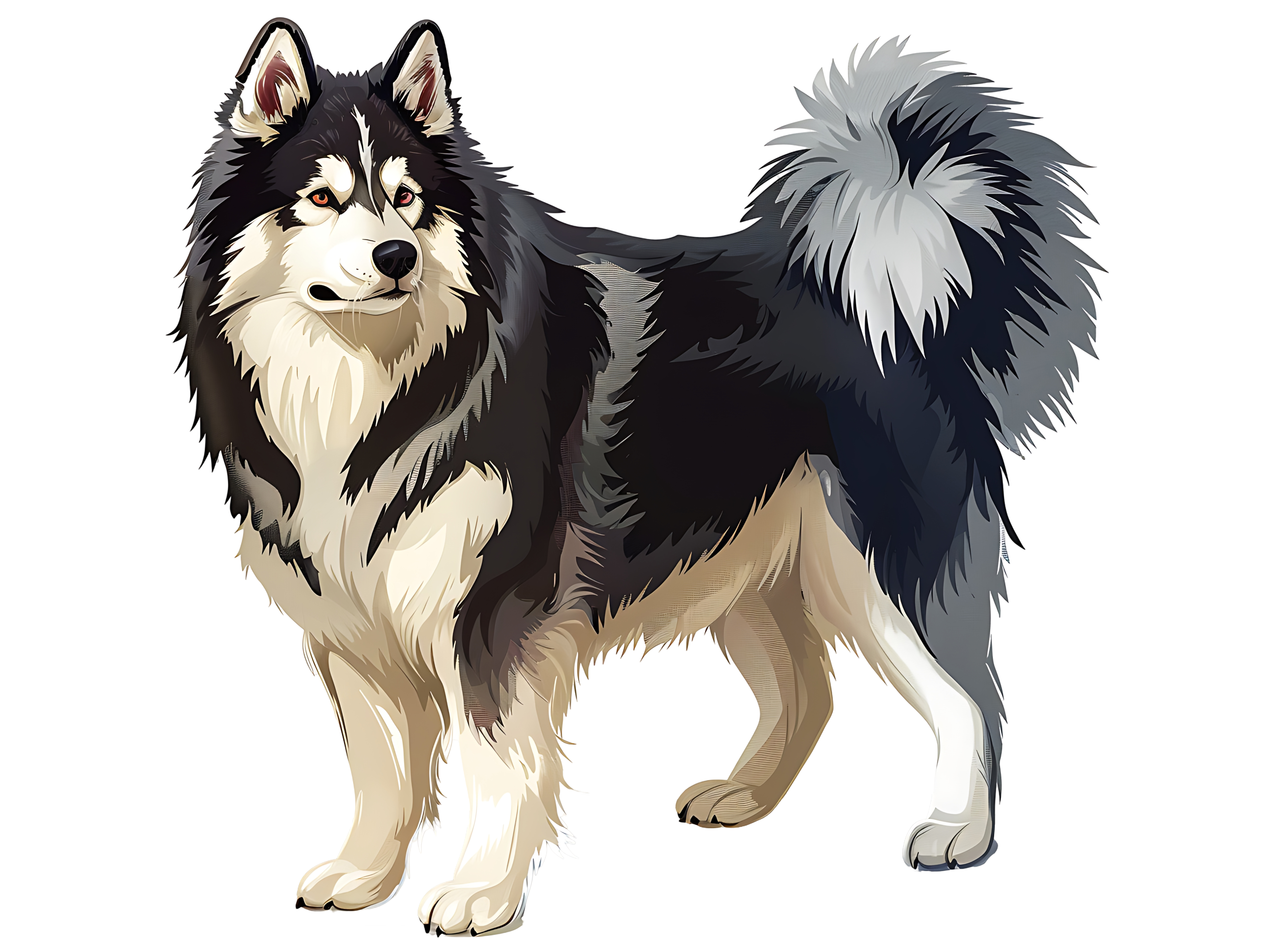 Malamute Dog PNG No Background Realistic Dog Image