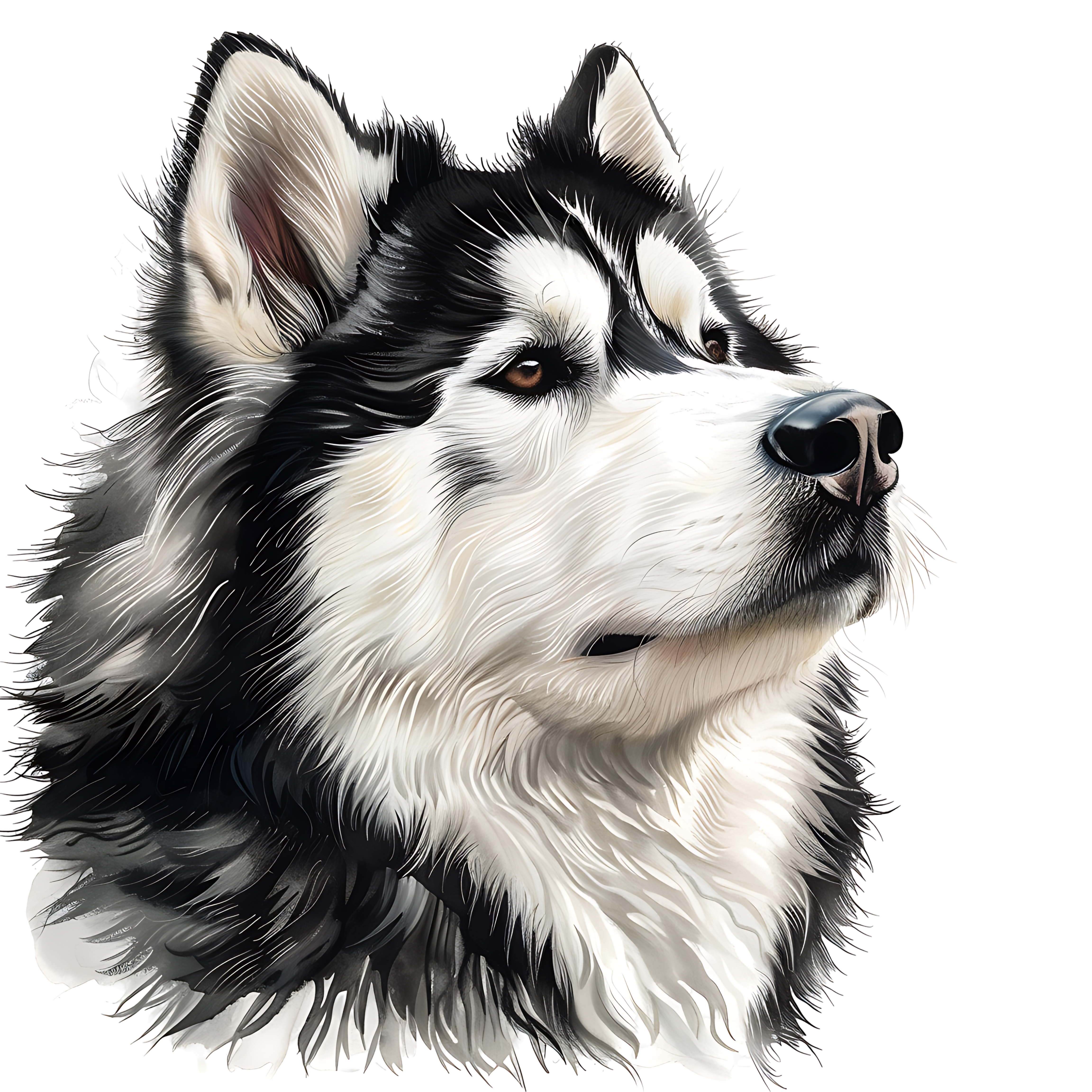 Malamute Dog PNG Cartoon Fun Animal Clipart Free