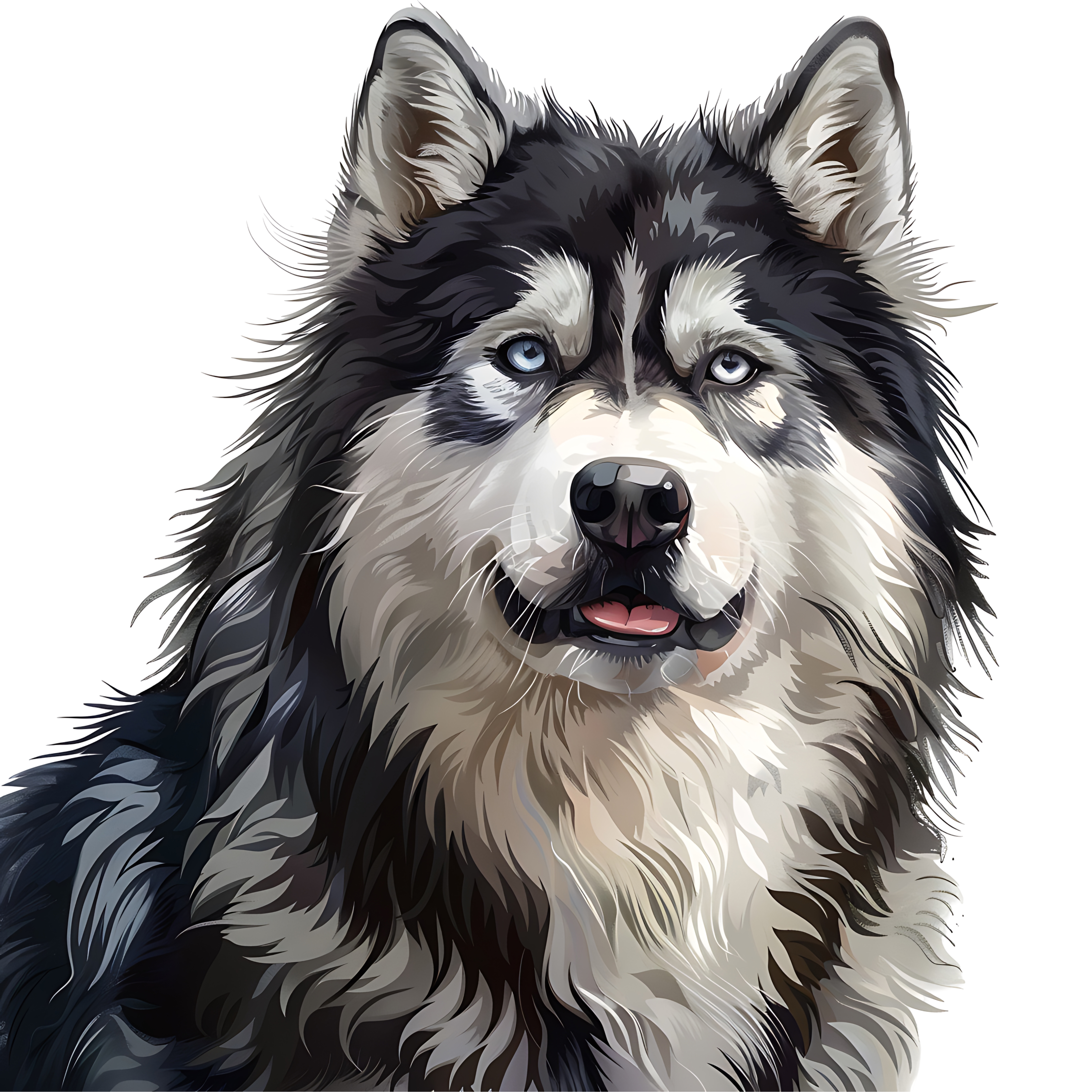 Malamute Dog PNG Standing Transparent Sled Dog Picture